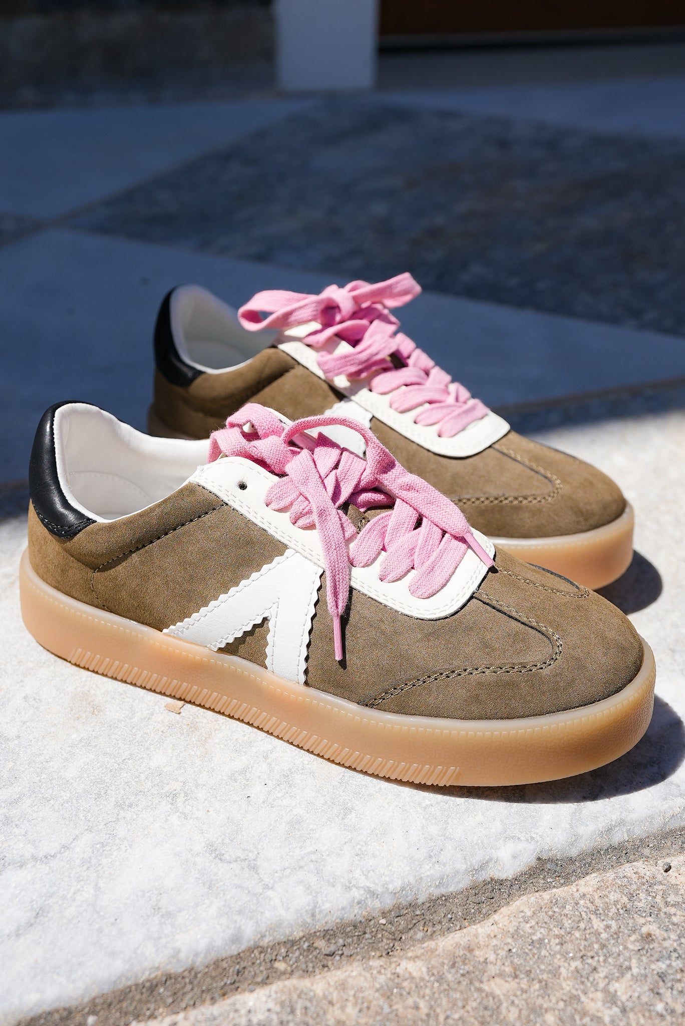 MIA Low Top Vegan Suede 'V' Design Sneaker
