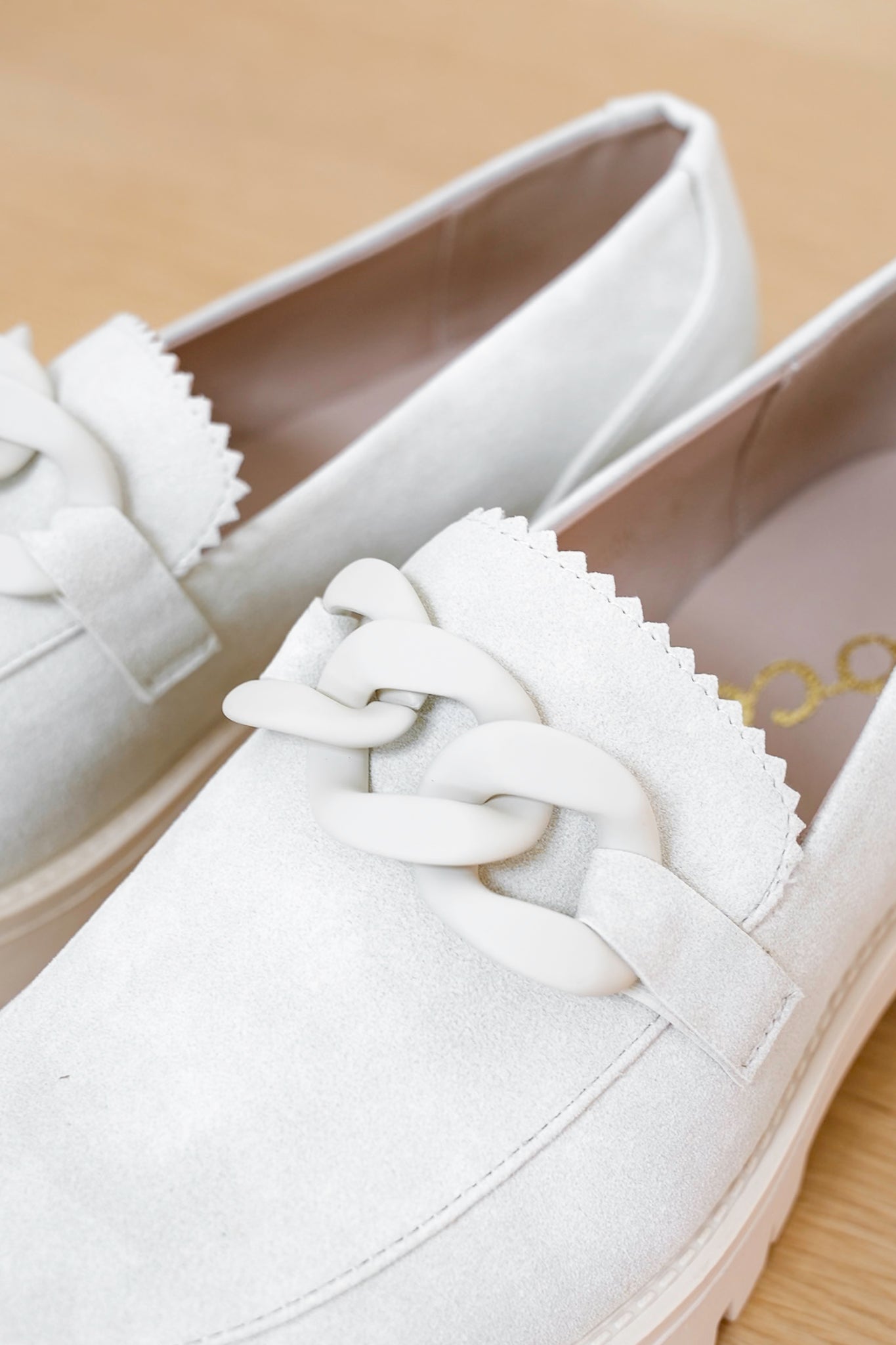 Chunky Loafer with Chain Detail
