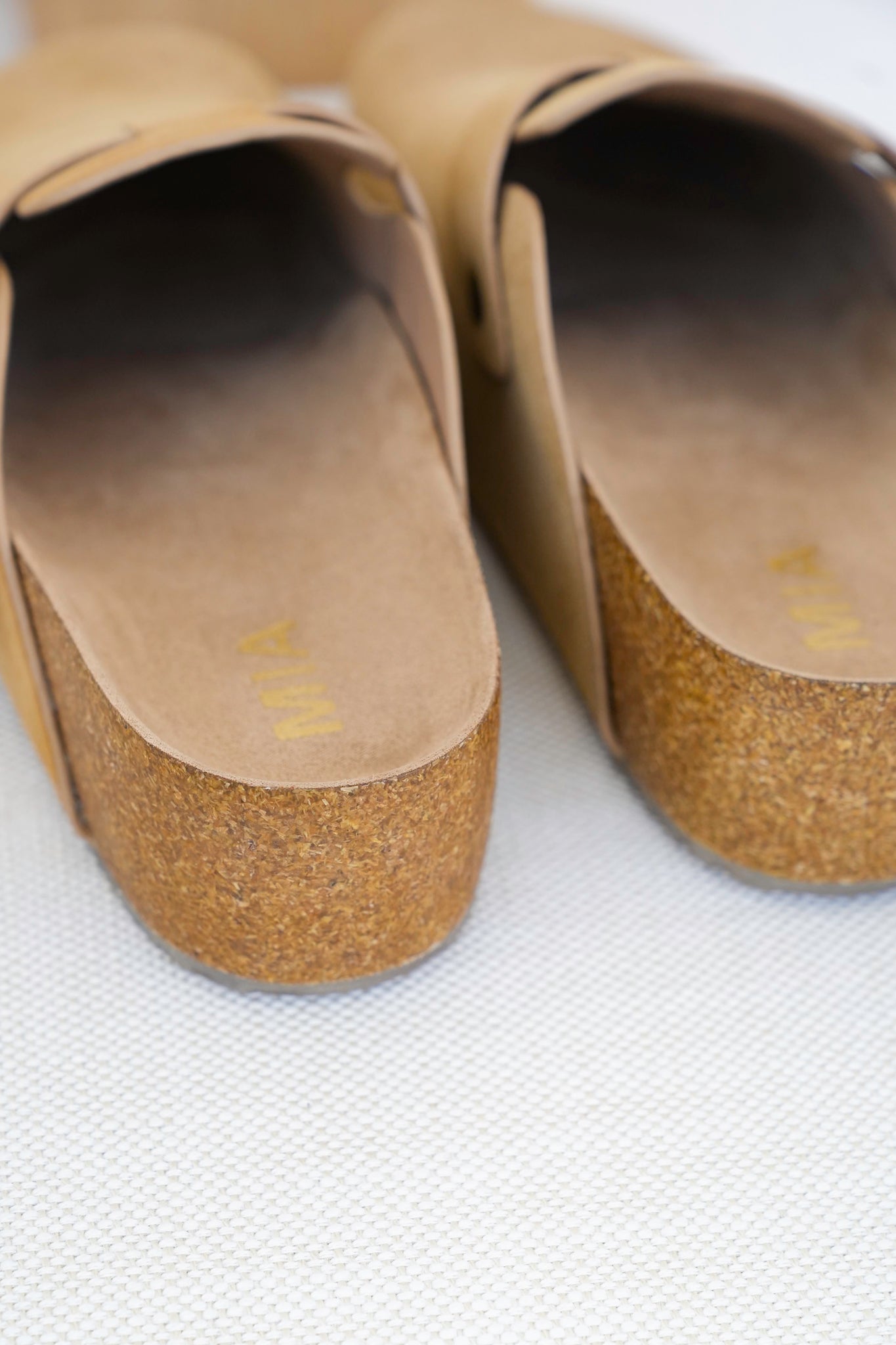MIA Chunky Platform Suede Clog with Adjustable Buckle Strap