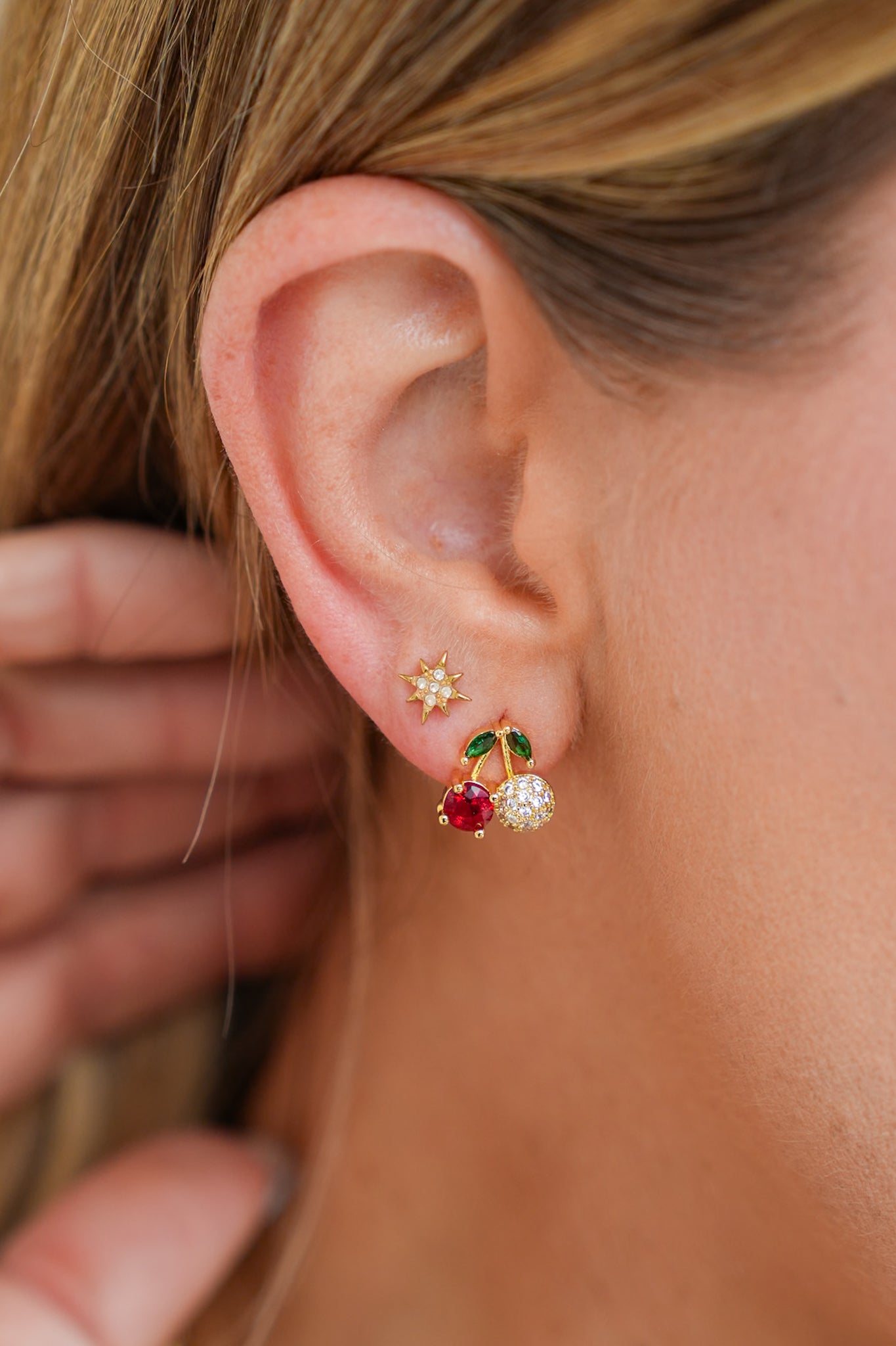 Treasure Jewels Sweet Cherry Earrings