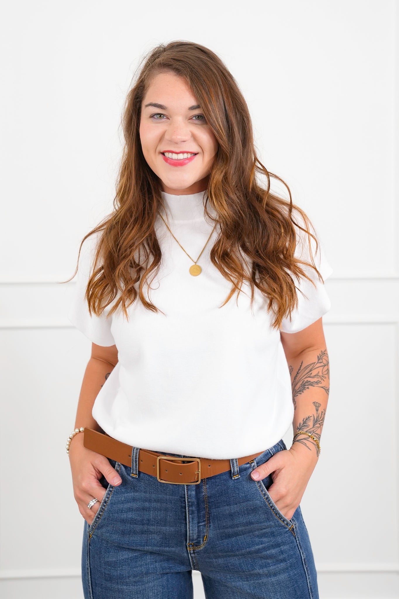 Door Buster! Zenana Mock Neck Short Dolman Sleeve Sweater