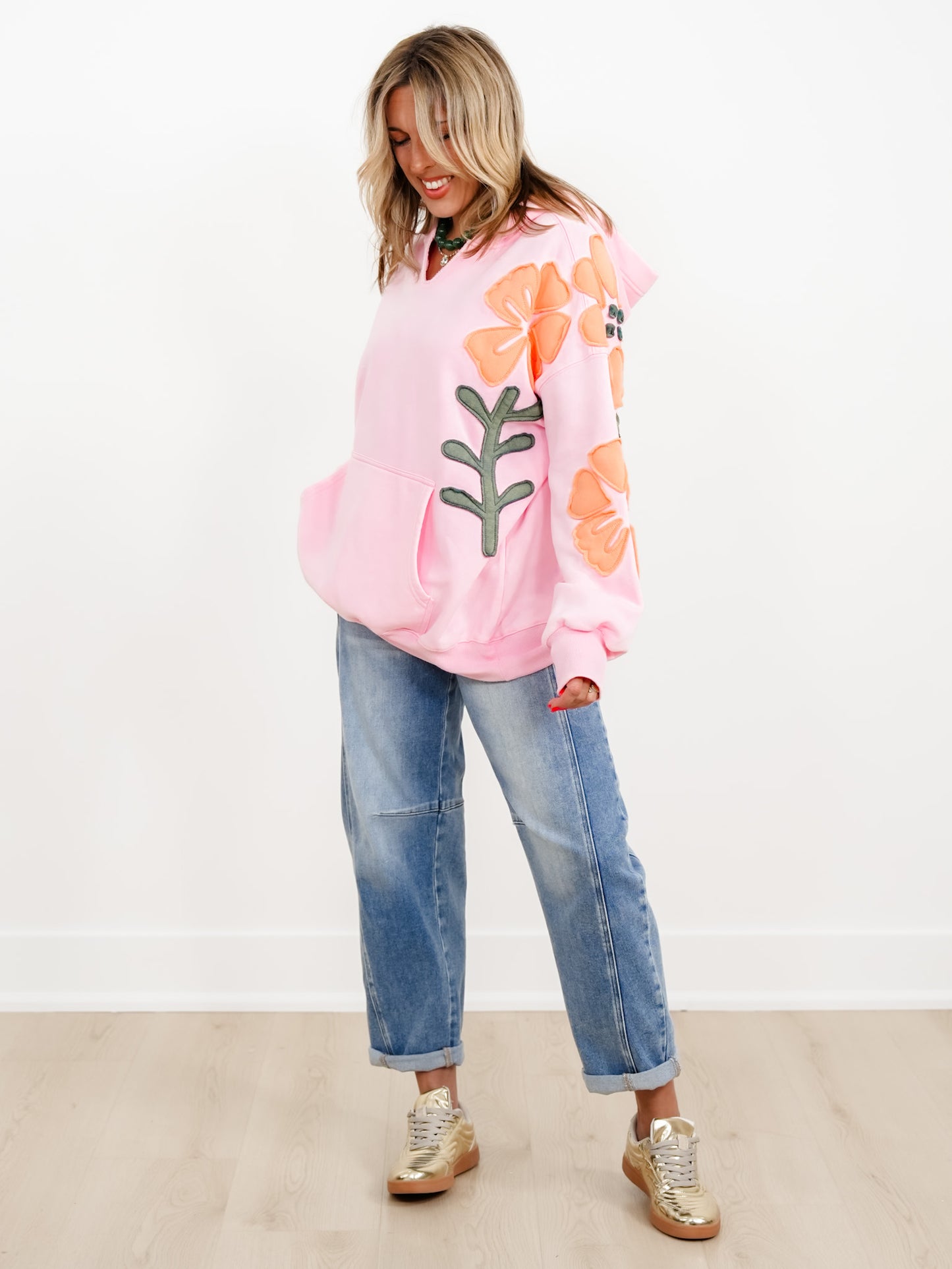 Artisan Floral Patchwork Hoodie