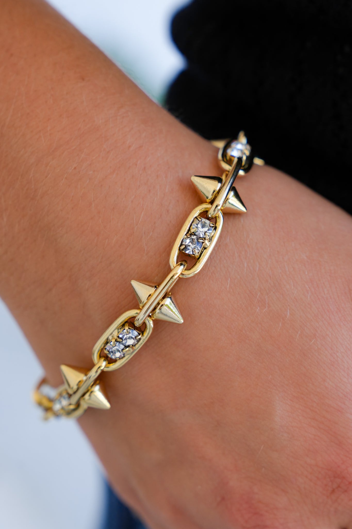 TOVA Mercy Spike & Crystal Bracelet