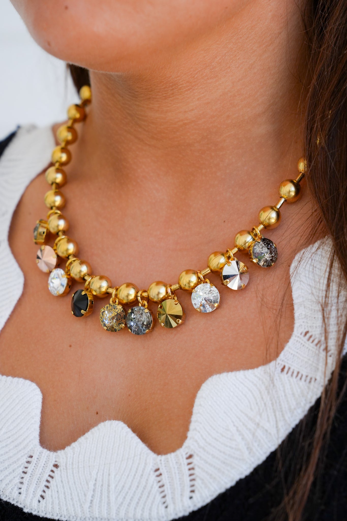 TOVA Anya Metallic Mix Necklace