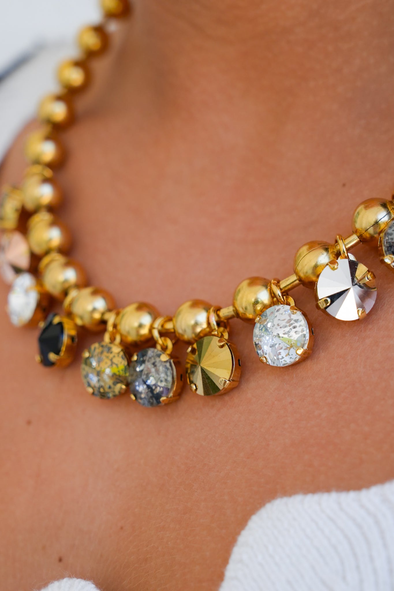 TOVA Anya Metallic Mix Necklace
