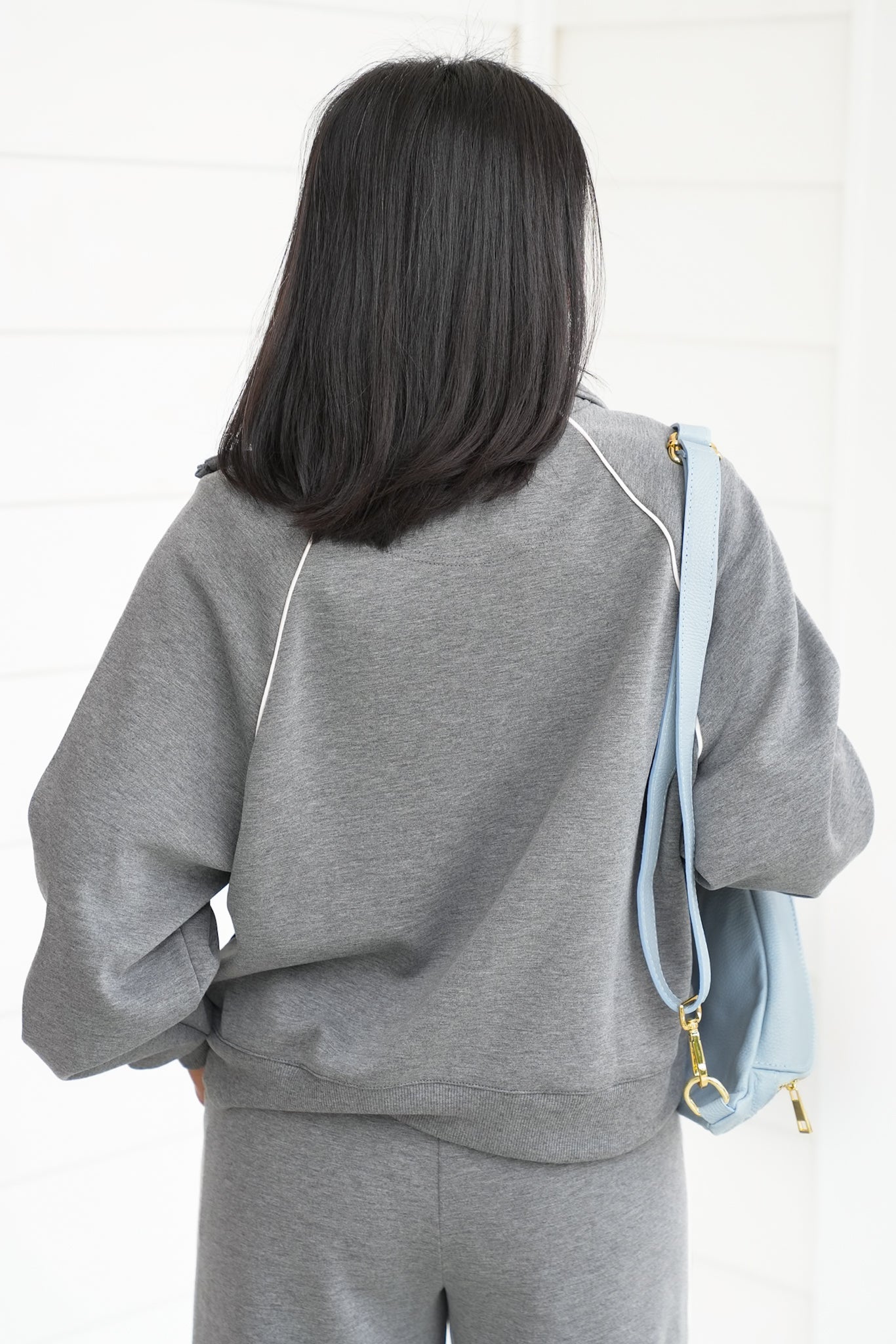 Solid Long Sleeve Half-Zip Top
