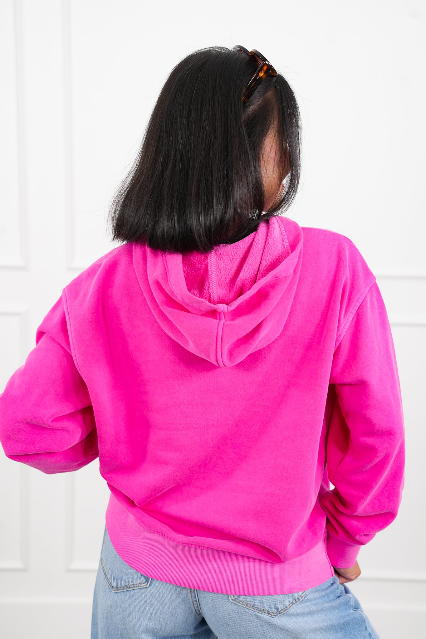 Door Busters! Zenana Soft Fleece Pigment Dye Kangaroo Pocket Hoodie