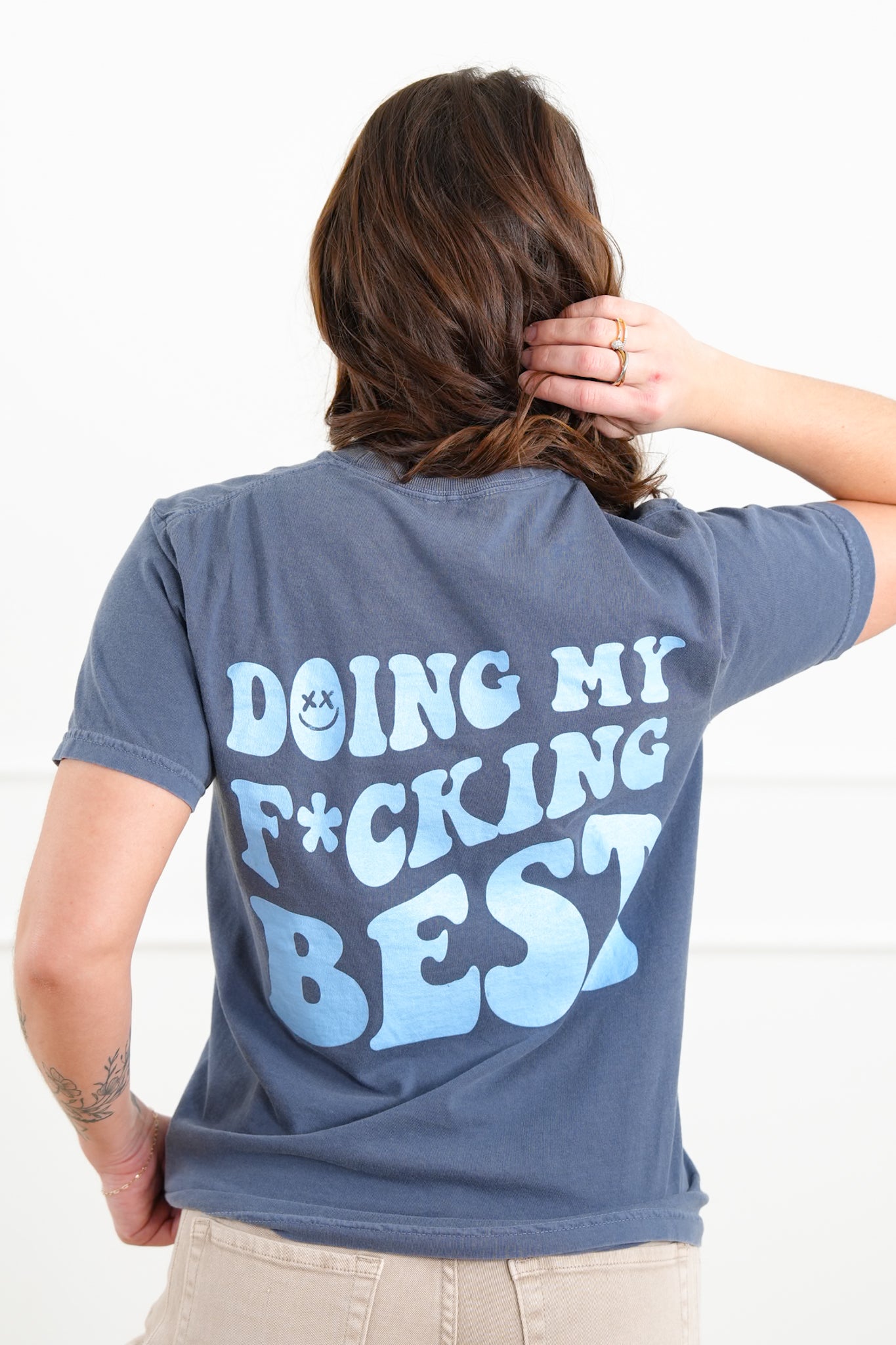 Plus/Reg Short Sleeve "Doing My F*cking Best" Graphic Tee