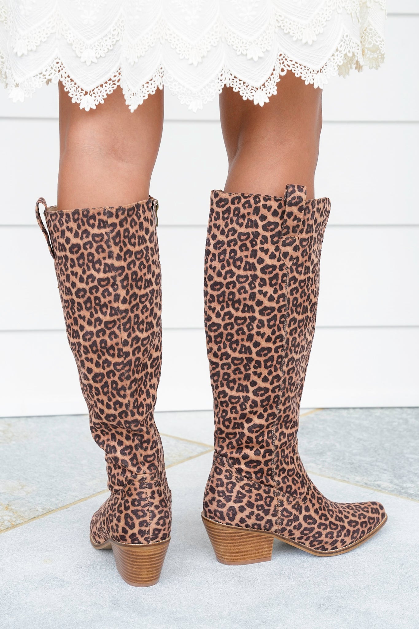 Corky's "Hats Off" Animal Print Western Boot with Stacked Heel