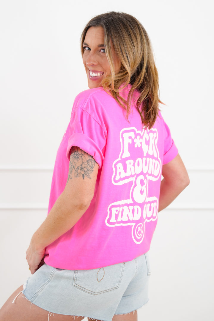 Plus/Reg Short Sleeve "F*ck Around & Find Out" Graphic Tee