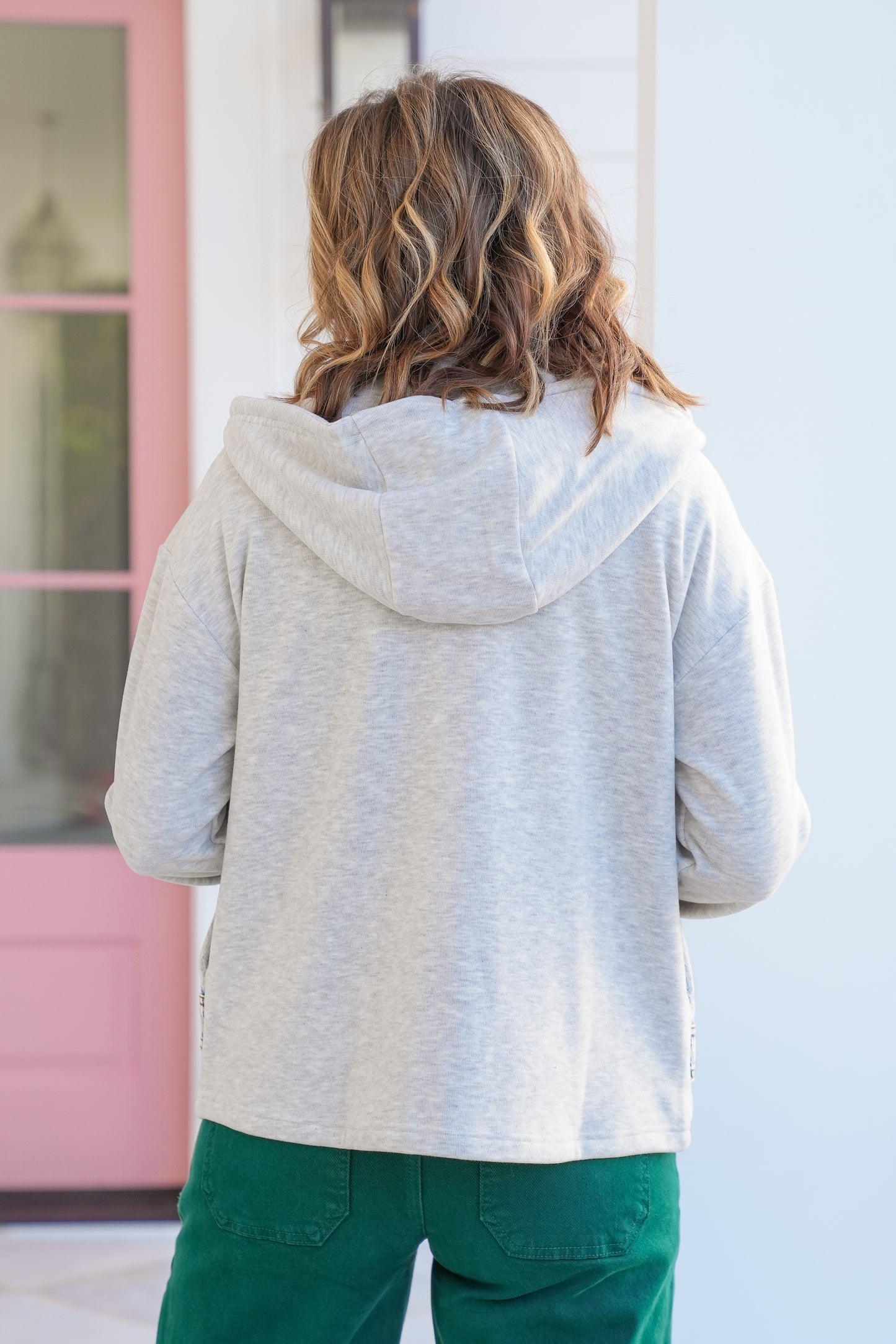 Long Sleeve Layered Hooded Jacket