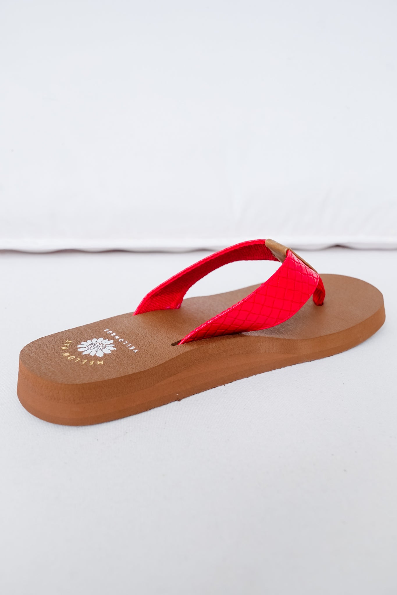 Yellow Box Textured Strap Foam Flip Flops
