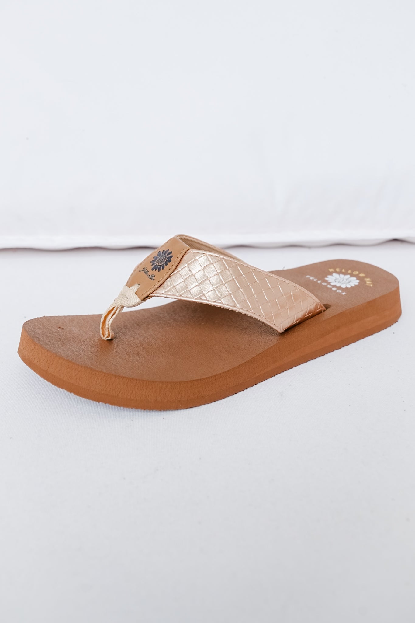 Yellow Box Textured Strap Foam Flip Flops