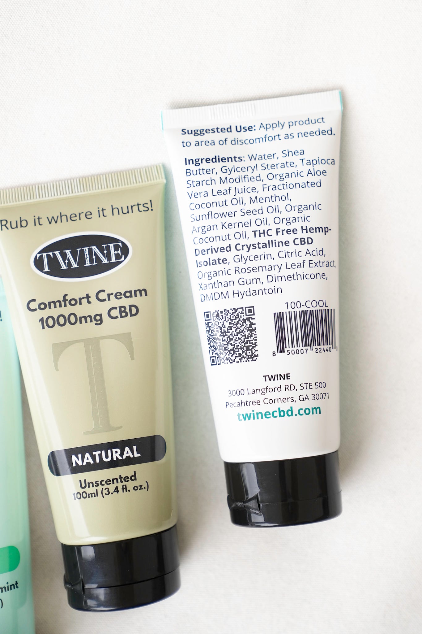 Twine Hemp Derived Cannabinol Comfort Cream 1000mg
