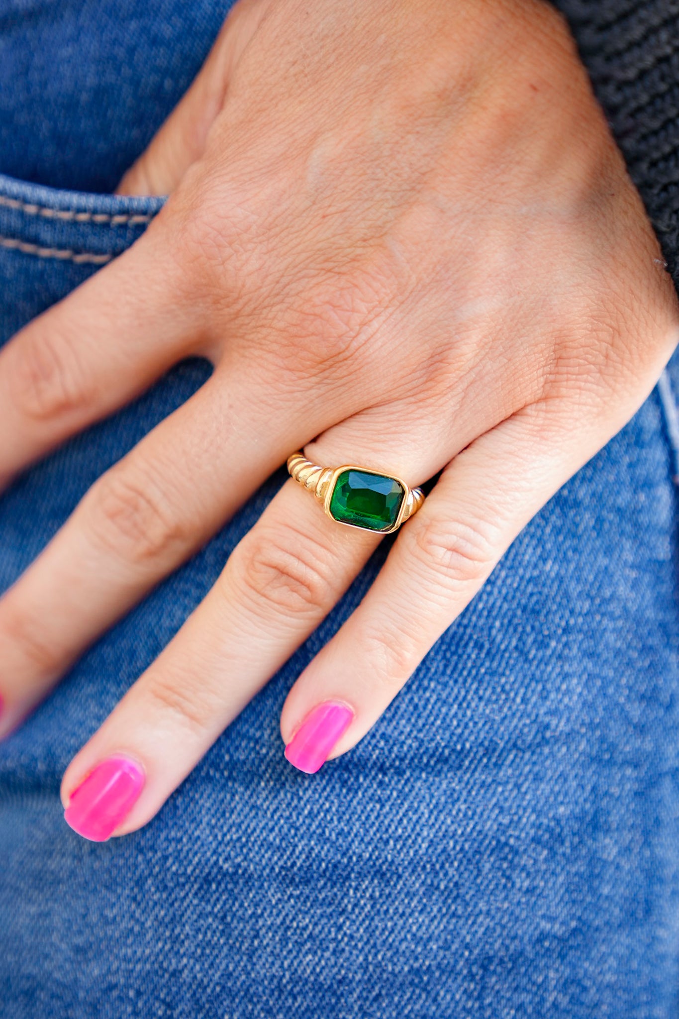 Mila + Stevie Chunky Gemstone Ring