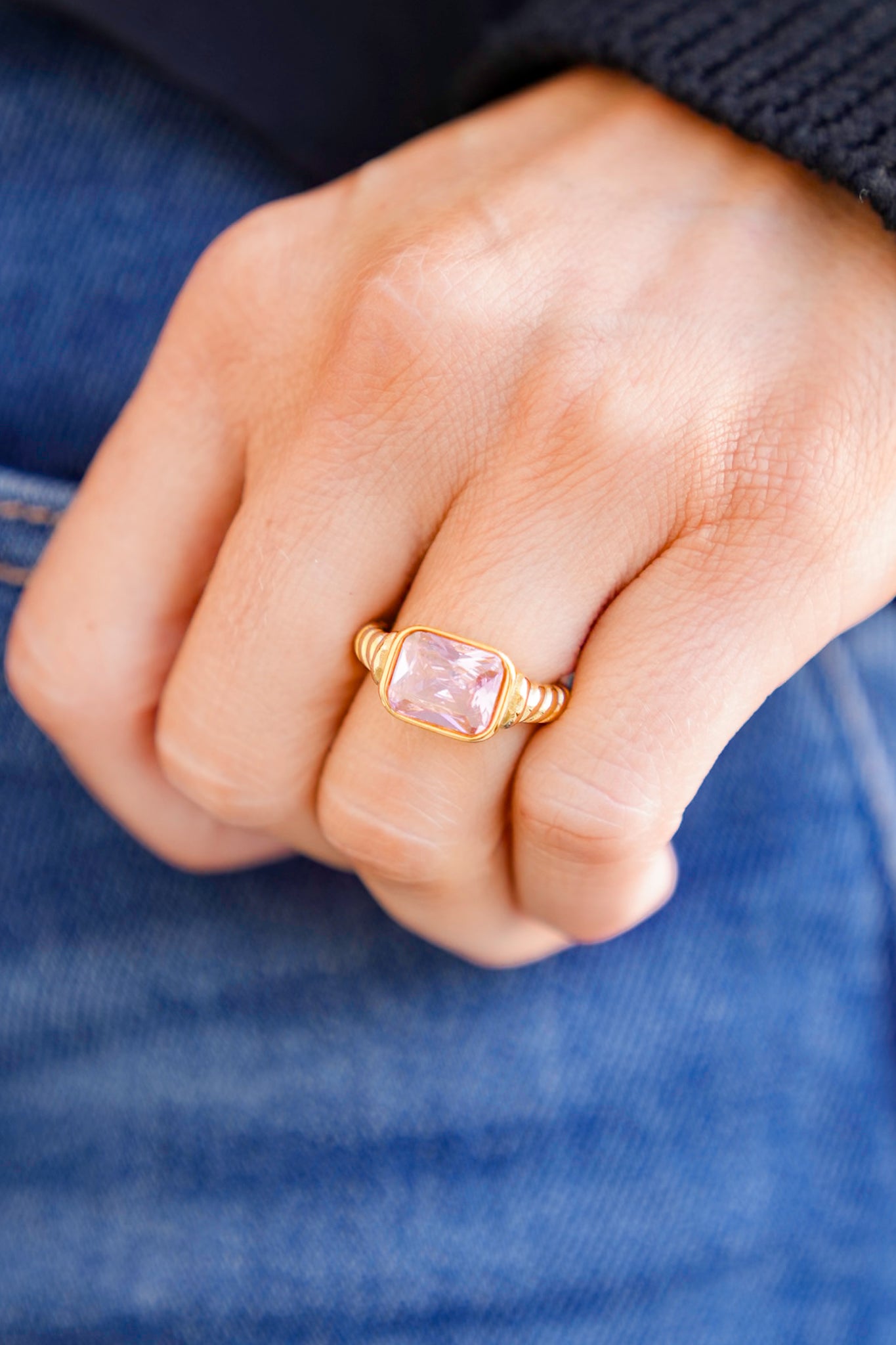 Mila + Stevie Chunky Gemstone Ring