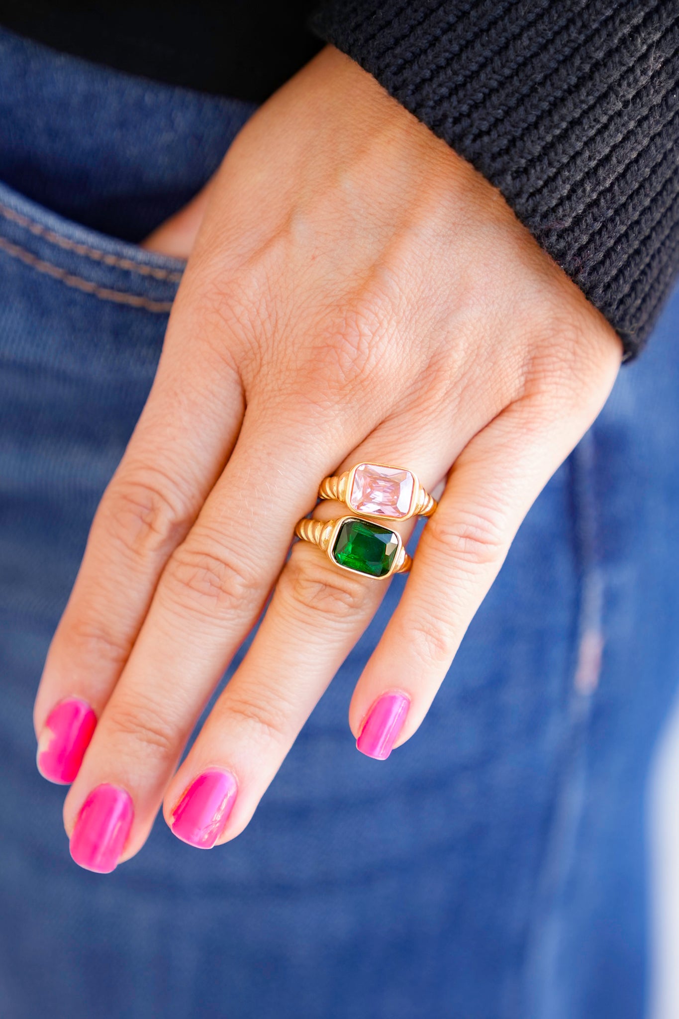 Mila + Stevie Chunky Gemstone Ring