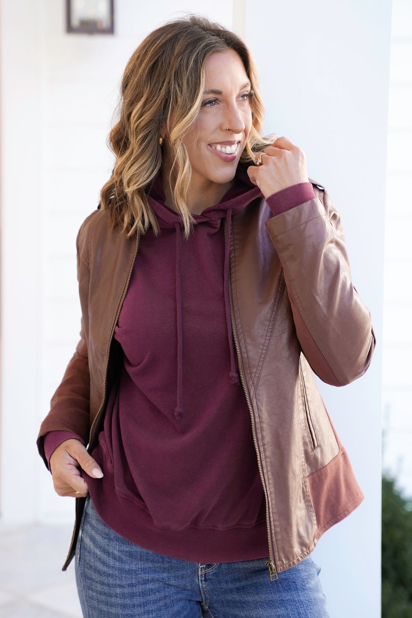 Mineral Wash Long Sleeve Hoodie