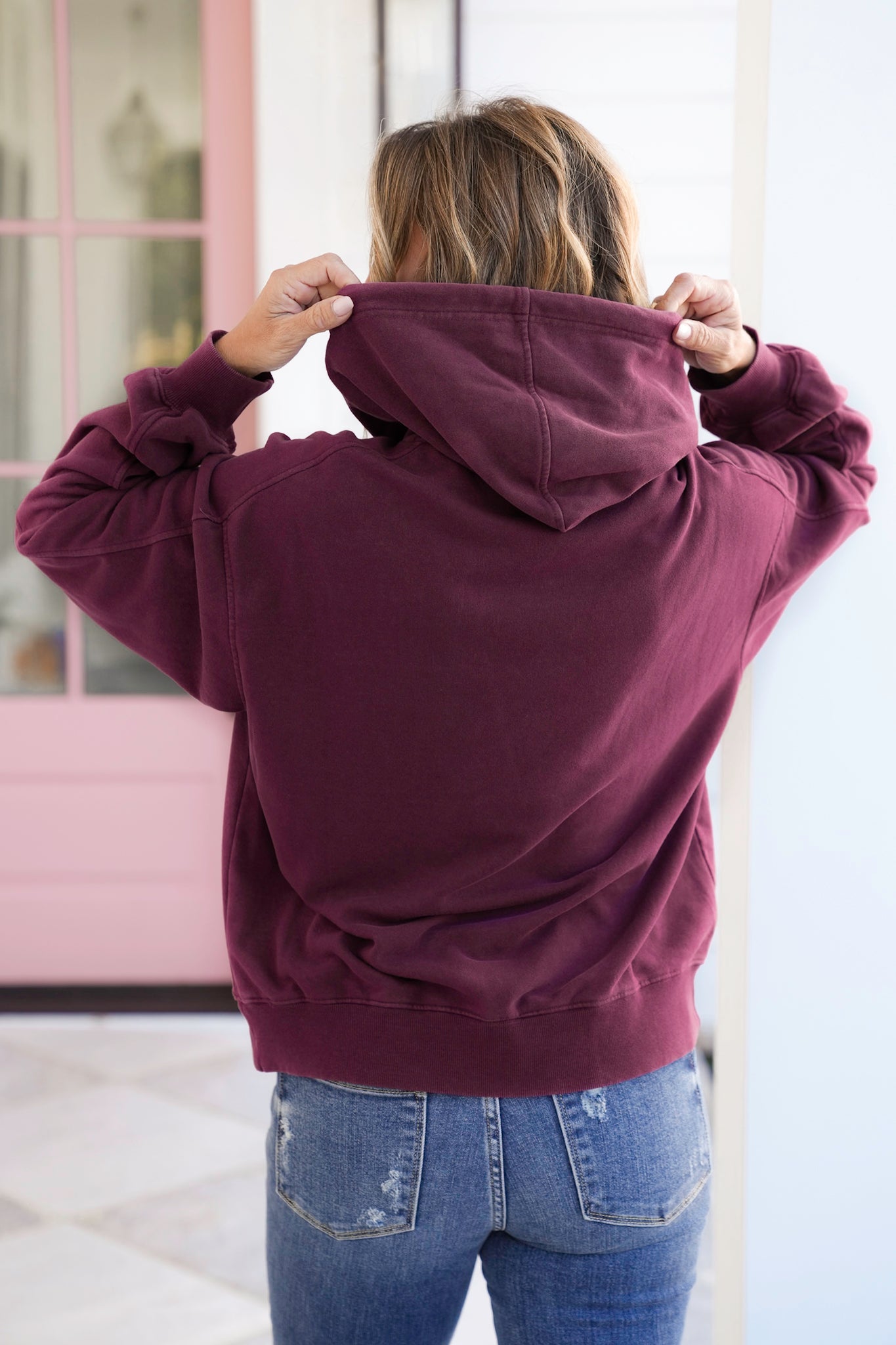 Mineral Wash Long Sleeve Hoodie