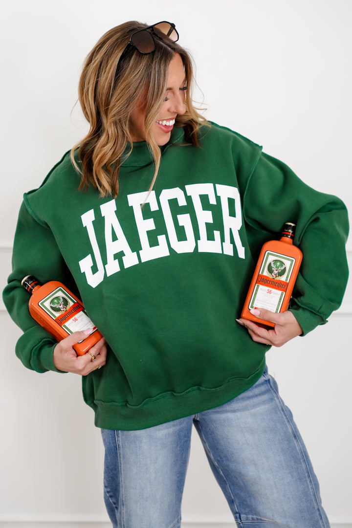 Long Sleeve Reversible "Jaeger/Hungover" Graphic Sweatshirt