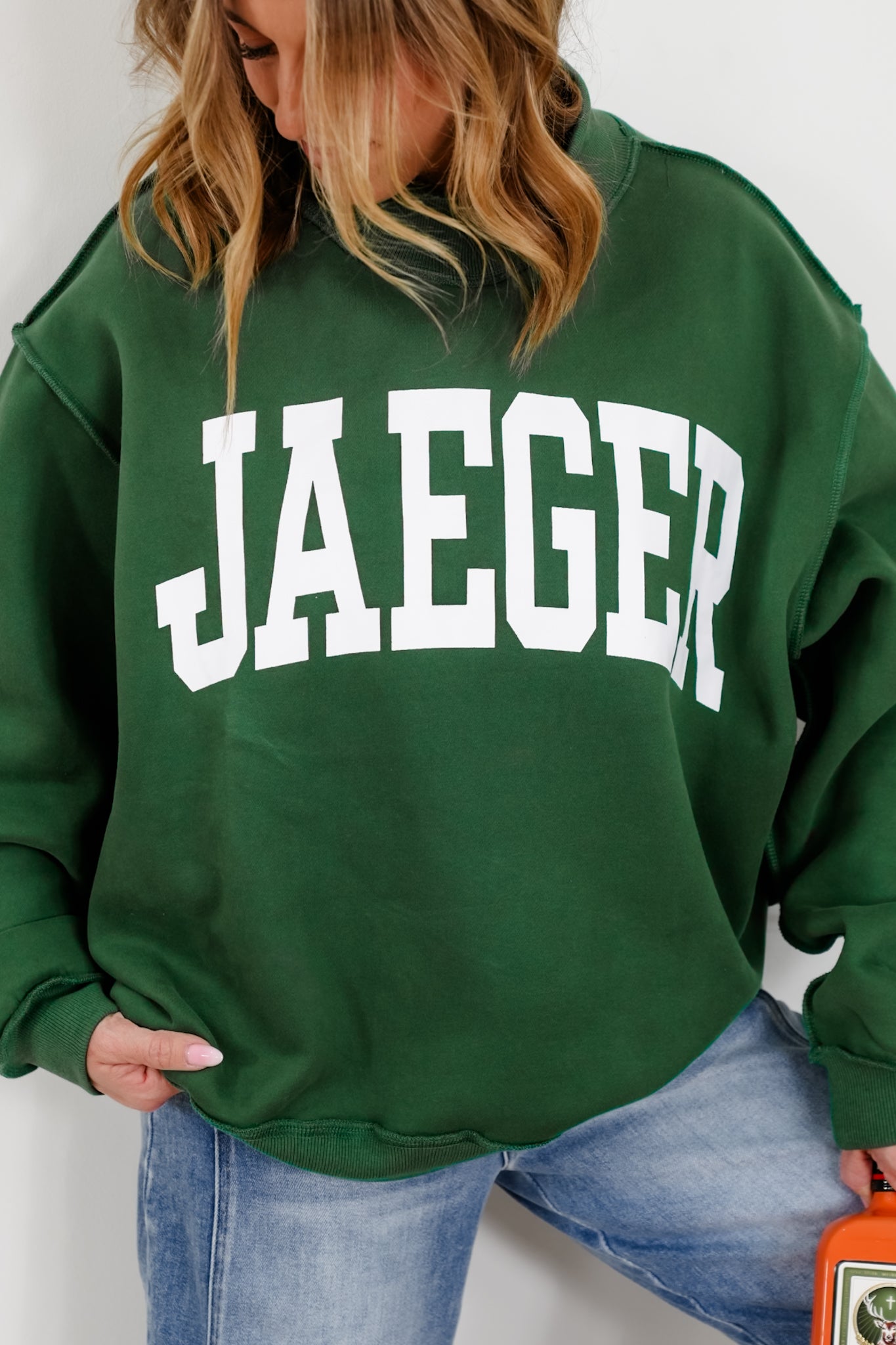 Long Sleeve Reversible "Jaeger/Hungover" Graphic Sweatshirt