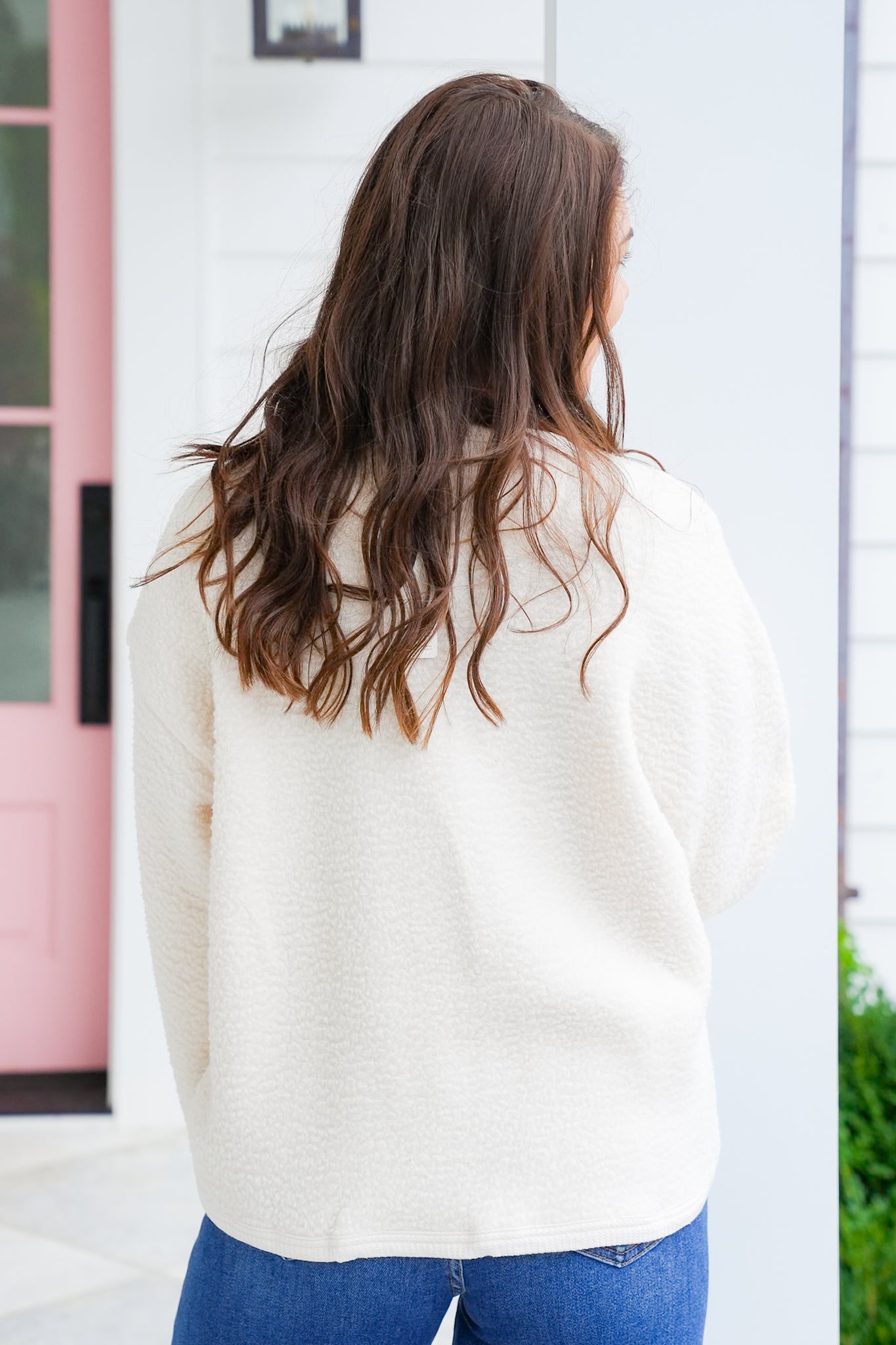 Sherpa Long Sleeve Button Up Jacket