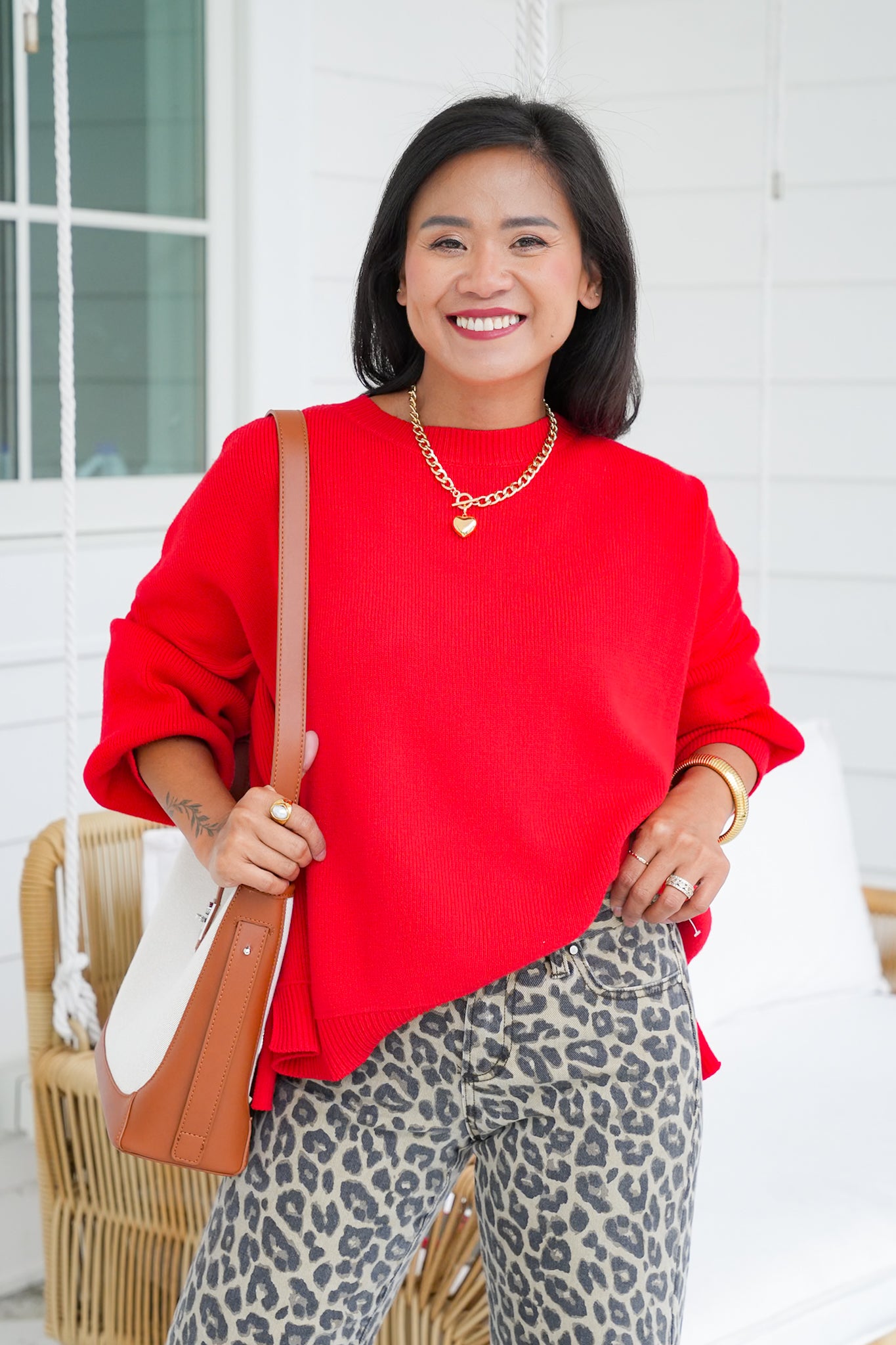 Solid Long Sleeve Drop Shoulder Sweater