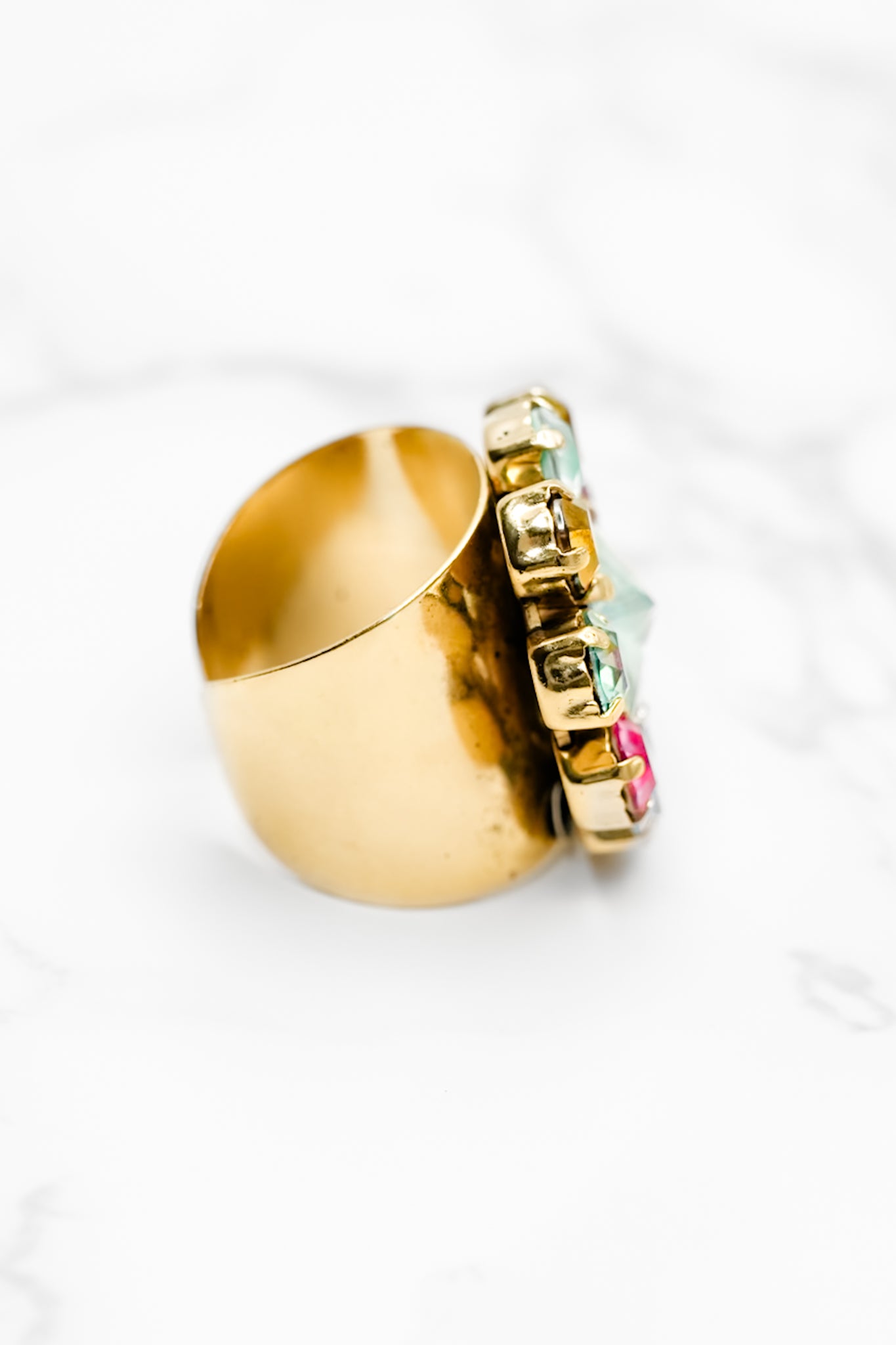 TOVA Twiggy Ring in Watermelon Pastel
