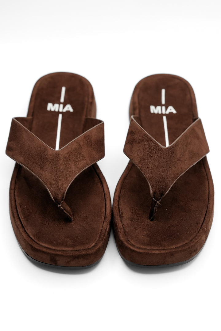 MIA Vegan Leather Thong Platform Slide