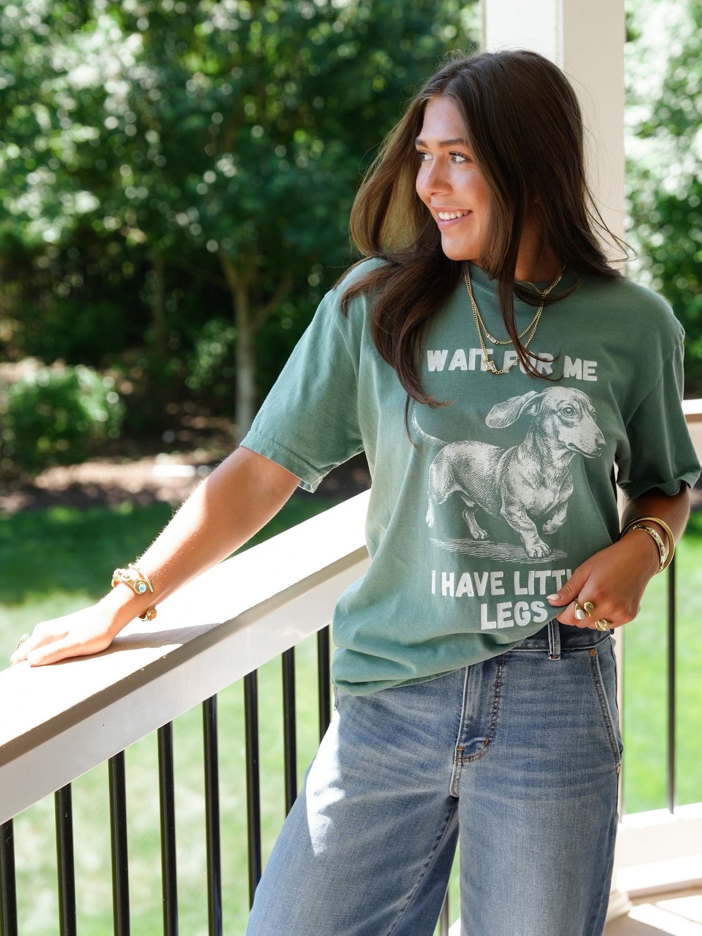 Plus/Reg Short Sleeve "Wait For Me..." Graphic Tee