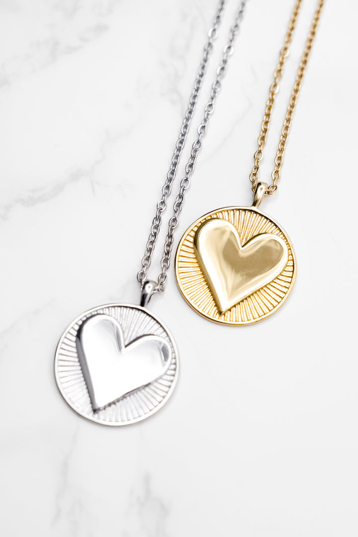 Raising Surfers The Golden Heart Necklace