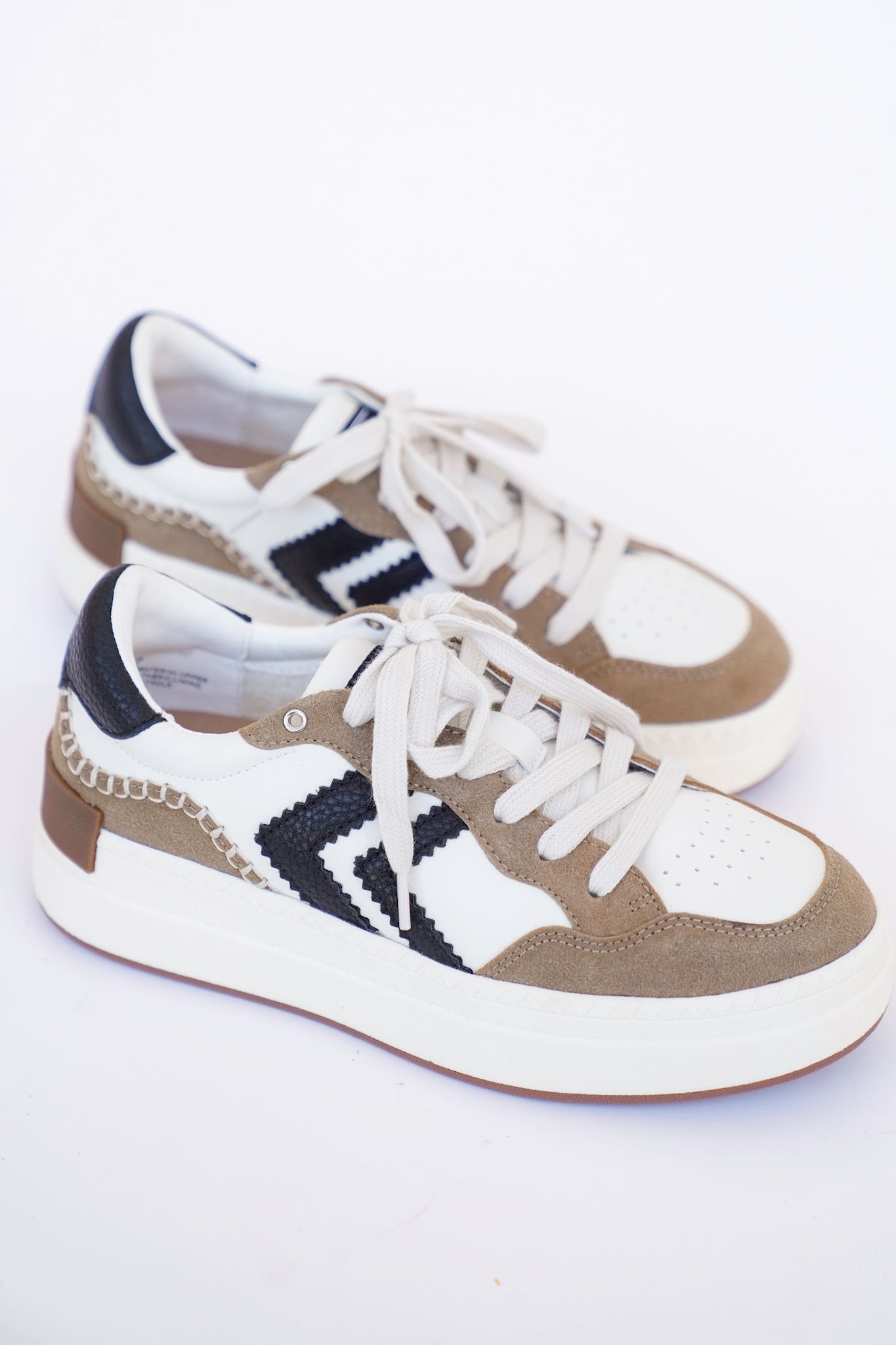 Yellow Box Platform Sneaker with Textured Panels