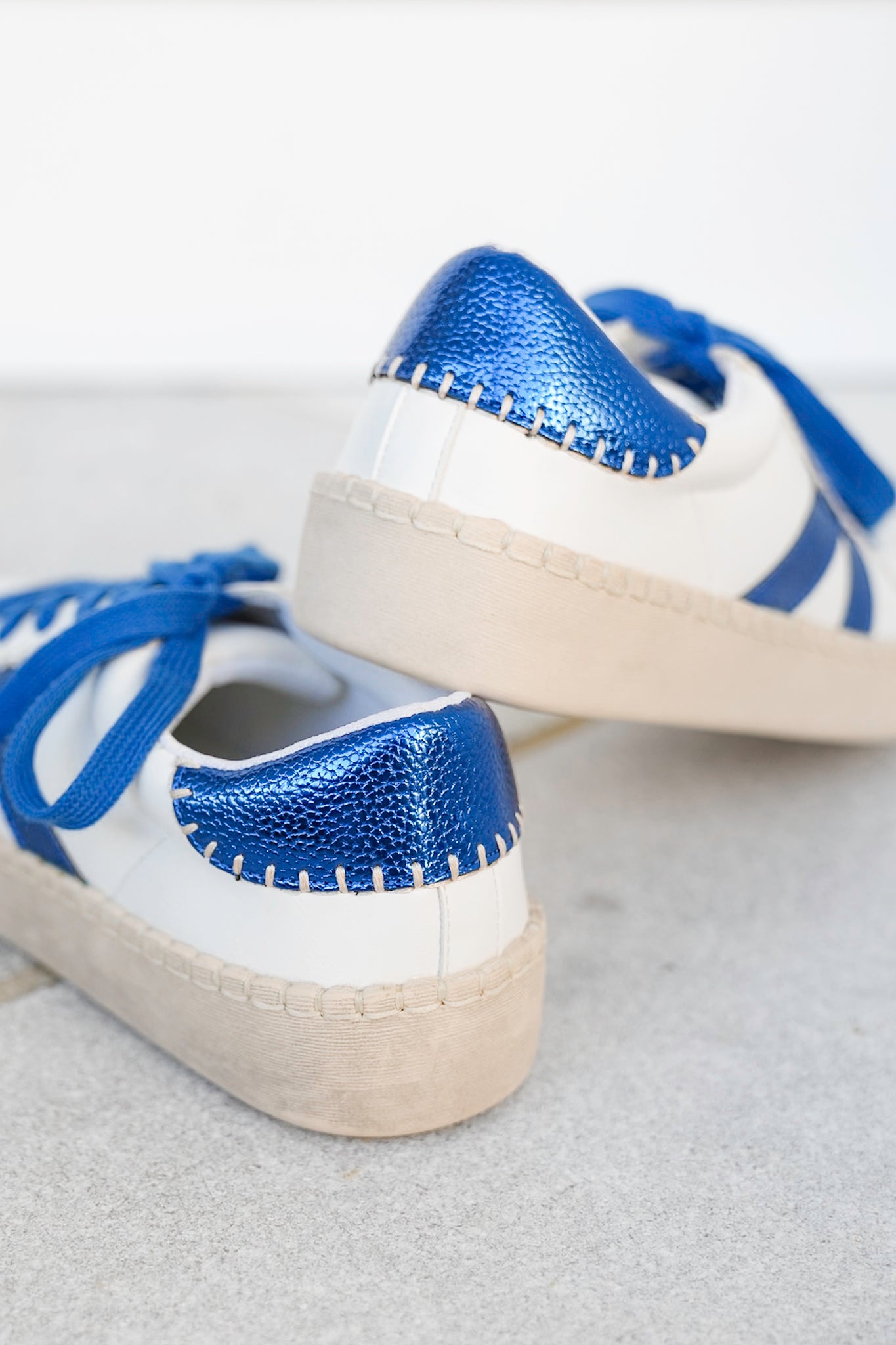 Corky's "Friend Zone" Metallic Side Stripes Lace Up Sneaker