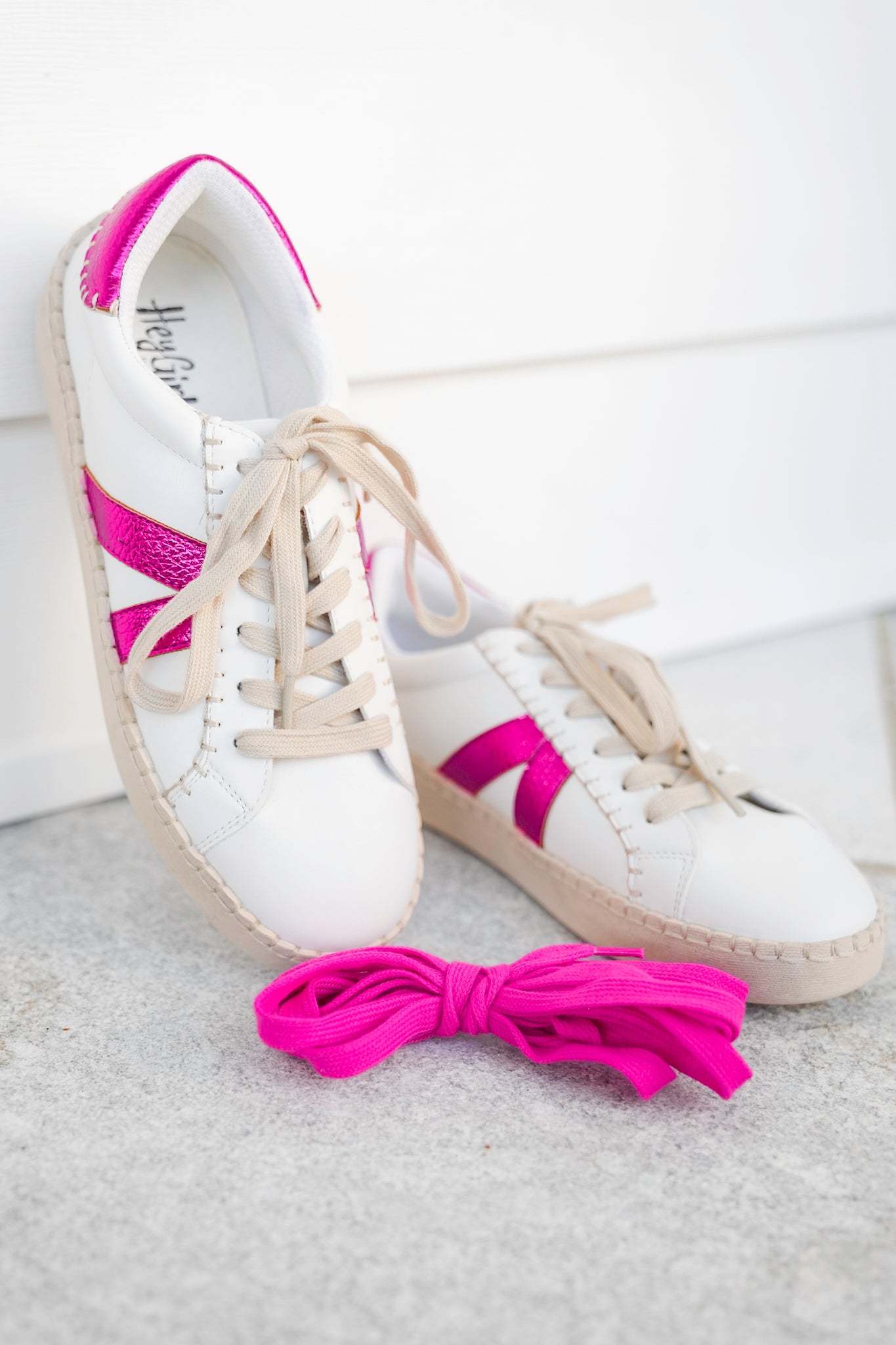 Corky's "Friend Zone" Metallic Side Stripes Lace Up Sneaker