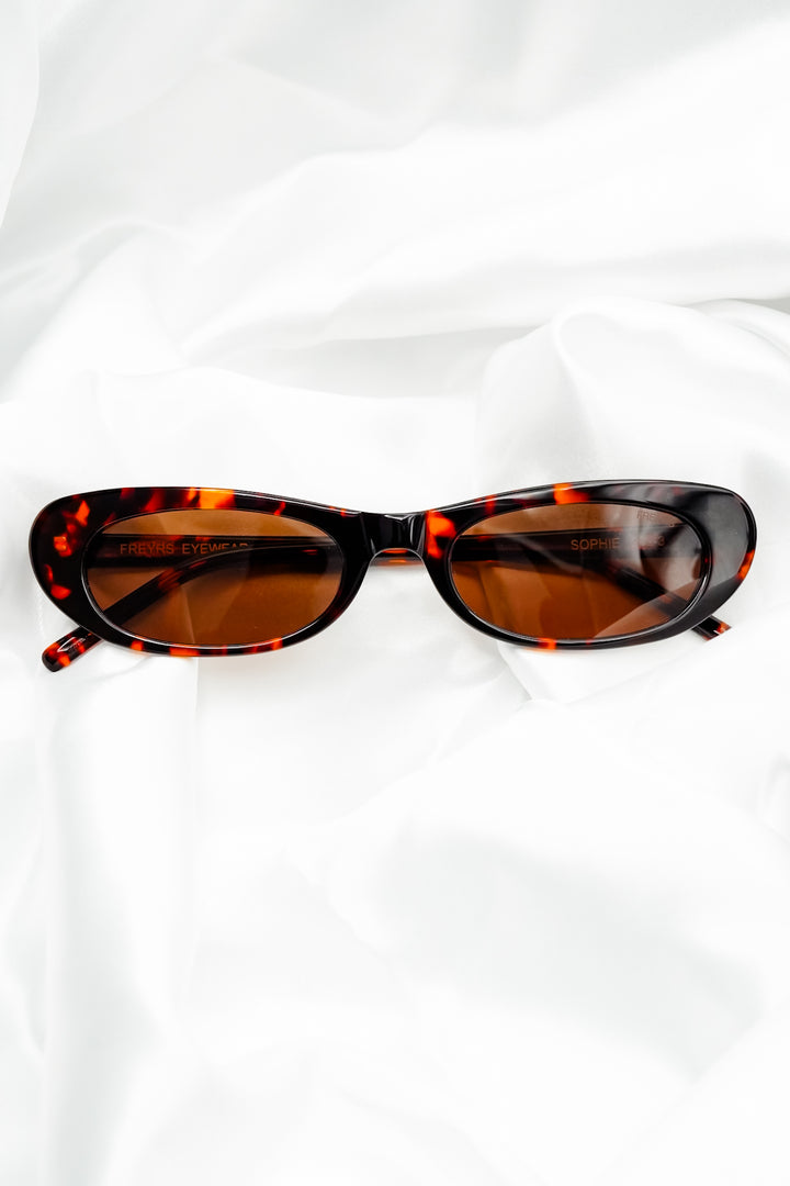 Restock! Freyrs Sophie Acetate Cat Eye Sunglasses - Freckled Poppy