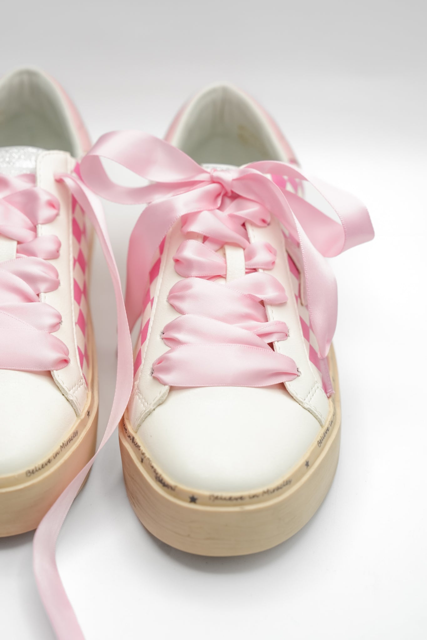 MiiM Super Star Checkered Sneakers