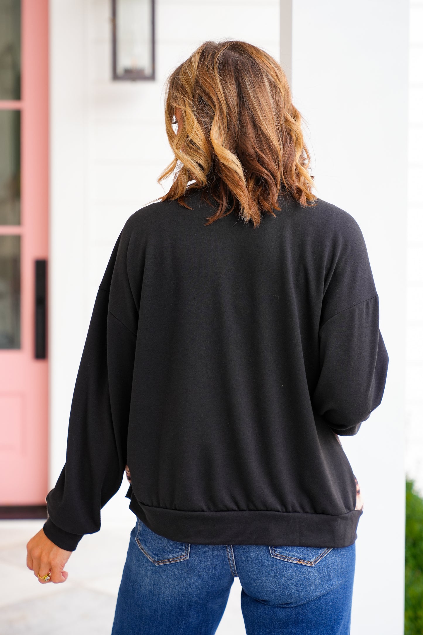 Plus/Reg Animal Print Long Sleeve Zip-Up Jacket