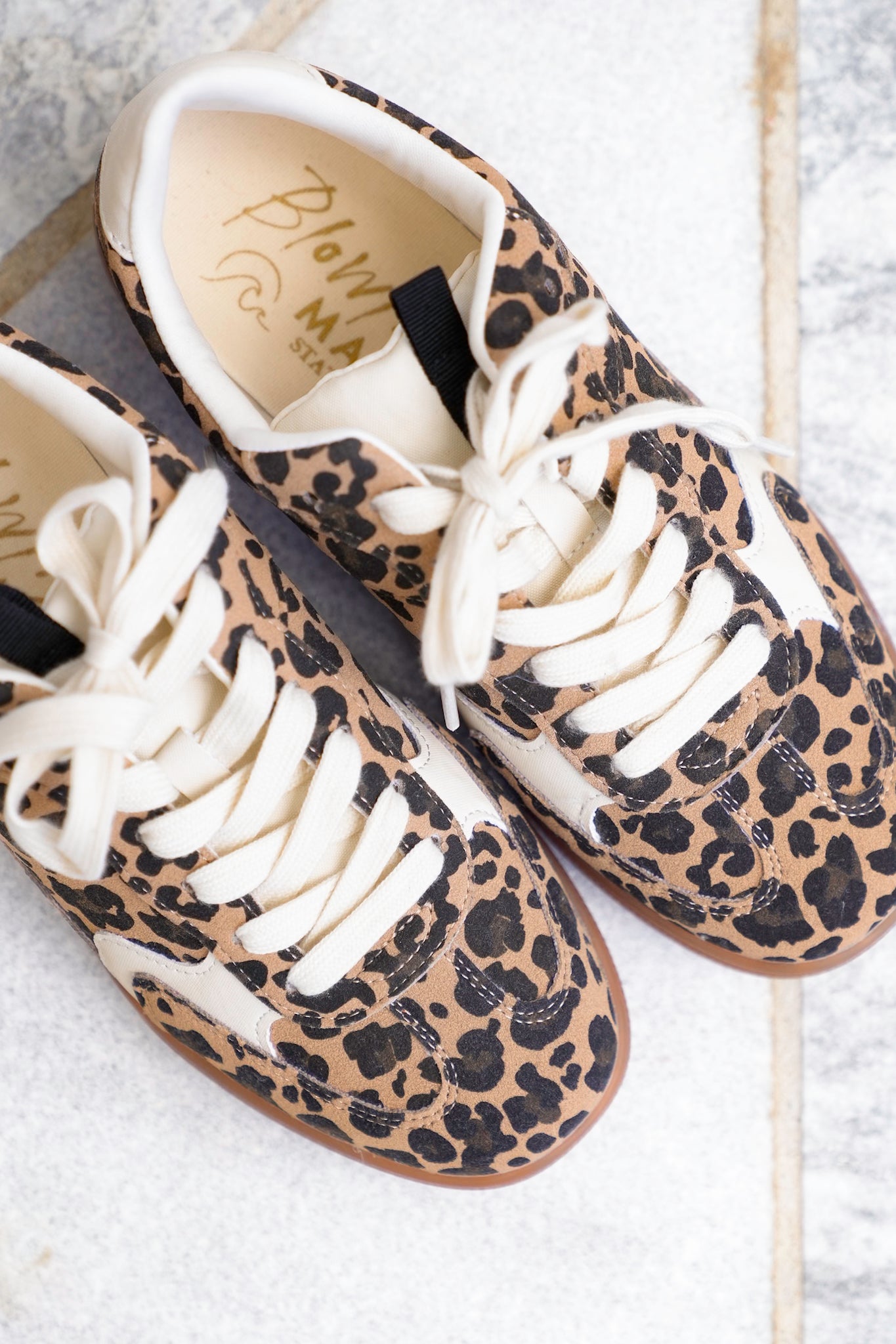 Blowfish Animal Print Lace Up Low Top Sneaker