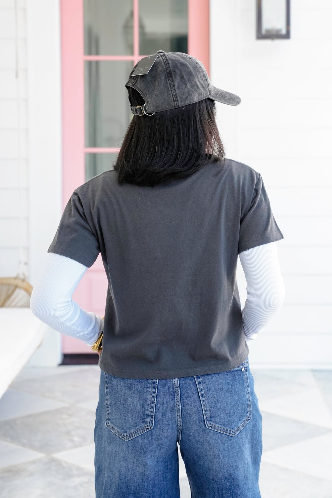 Short Sleeve Football Trio Graphic Crop Top