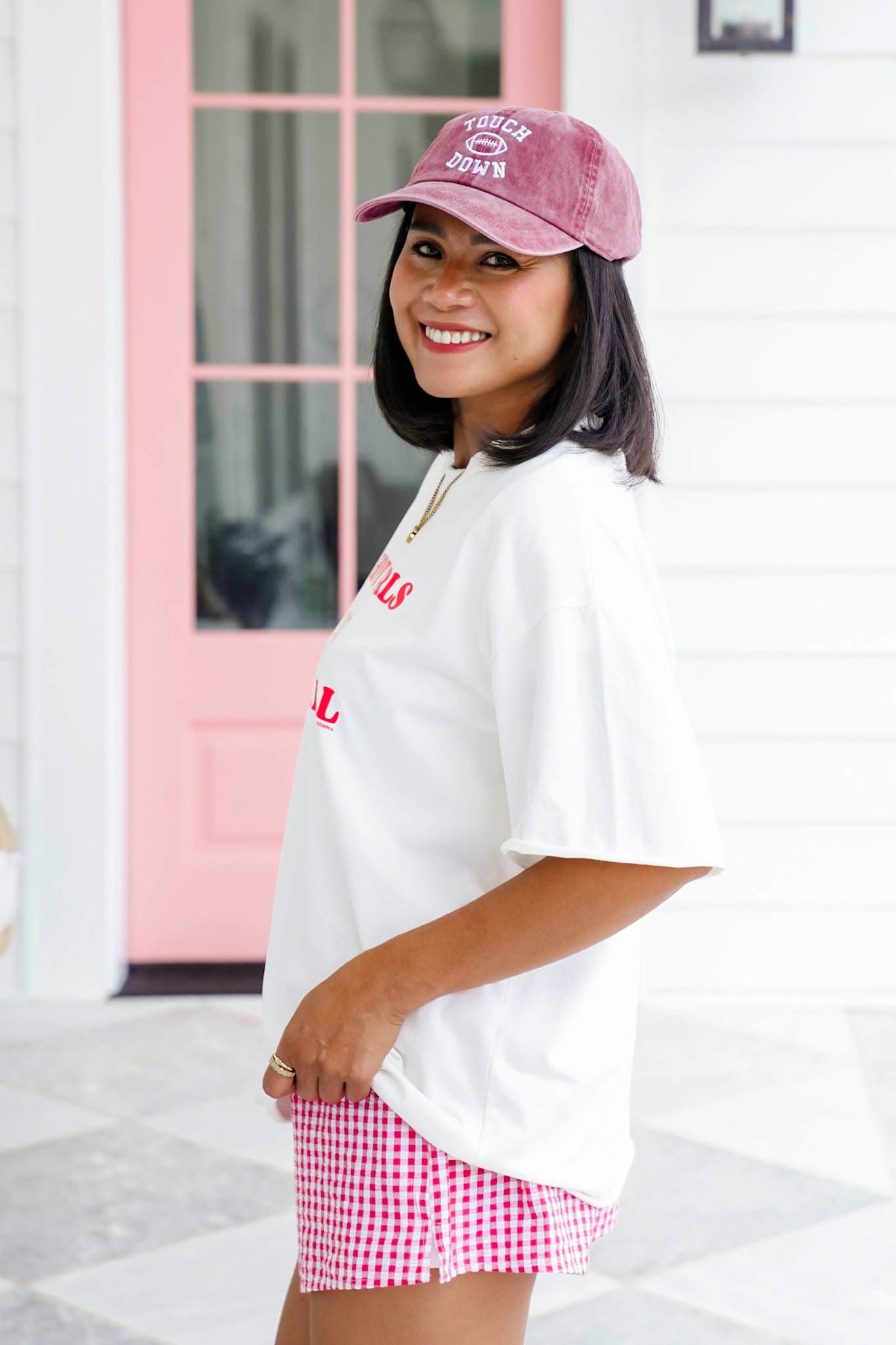 Plus/Reg Short Sleeve "Hot Girls Love Football" Graphic Tee