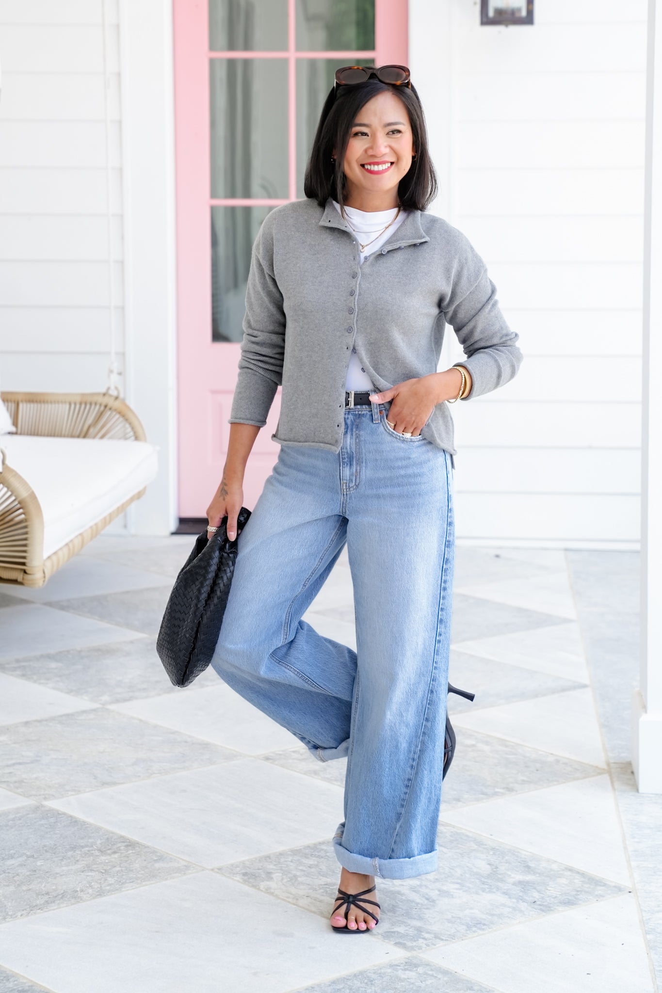 Knitted Long Sleeve Button Down Cardigan Sweater