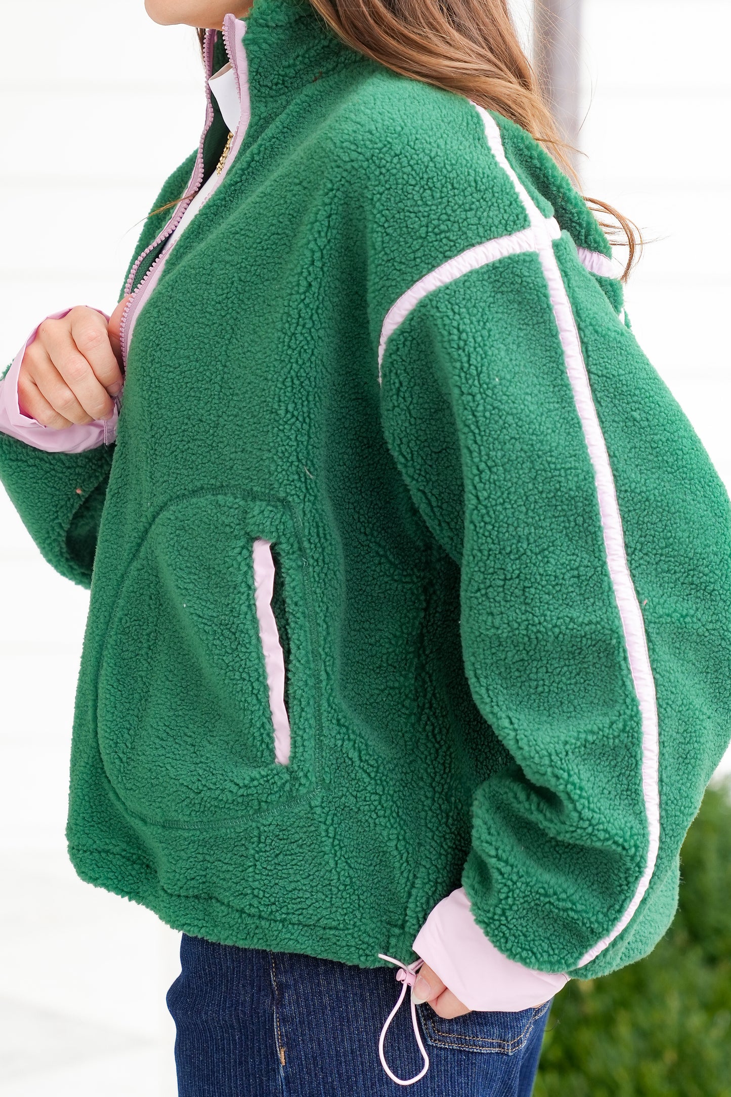 Sherpa Long Sleeve Half Zip Jacket
