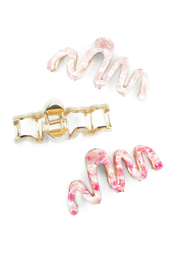 Willow Large Squiggle Metal Claw Clip