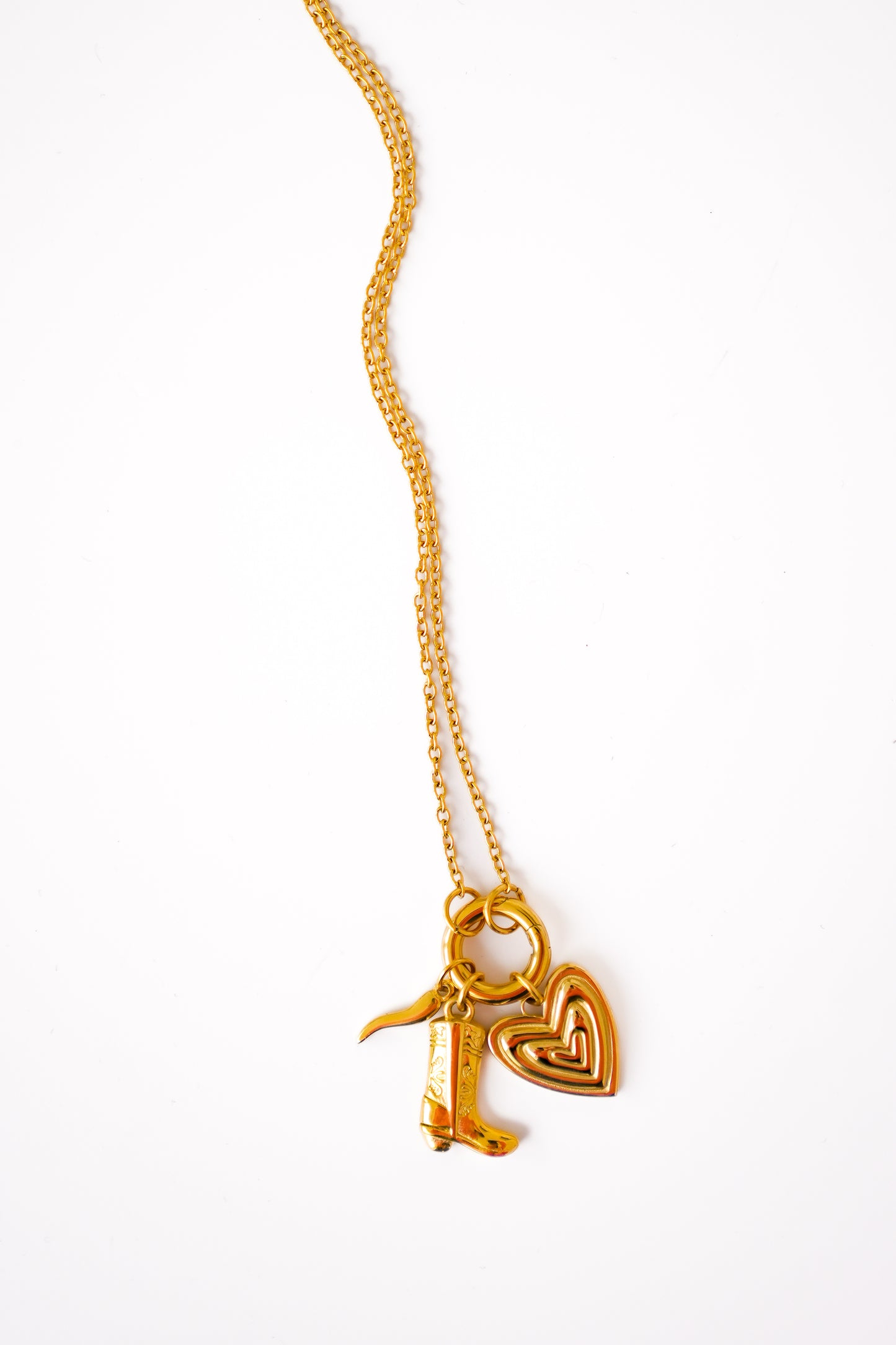 Mila + Stevie Cowgirl Boot Charm Necklace
