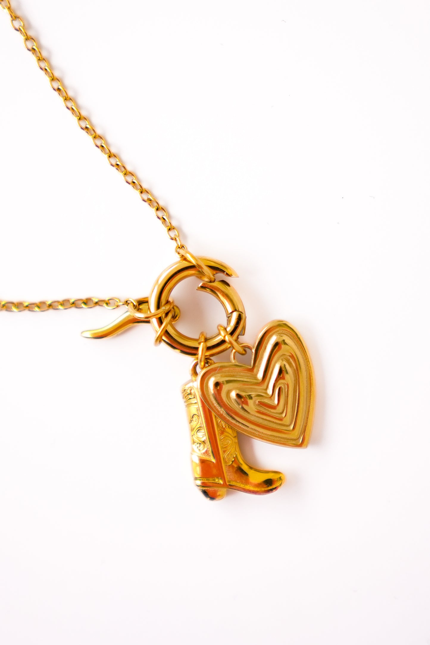 Mila + Stevie Cowgirl Boot Charm Necklace