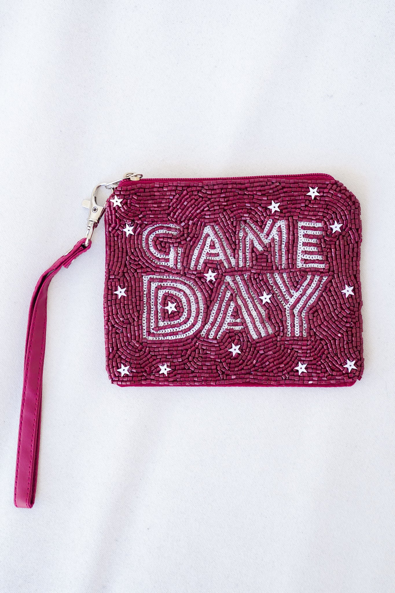 Seed Bead & Sequin "GAME DAY" Wristlet