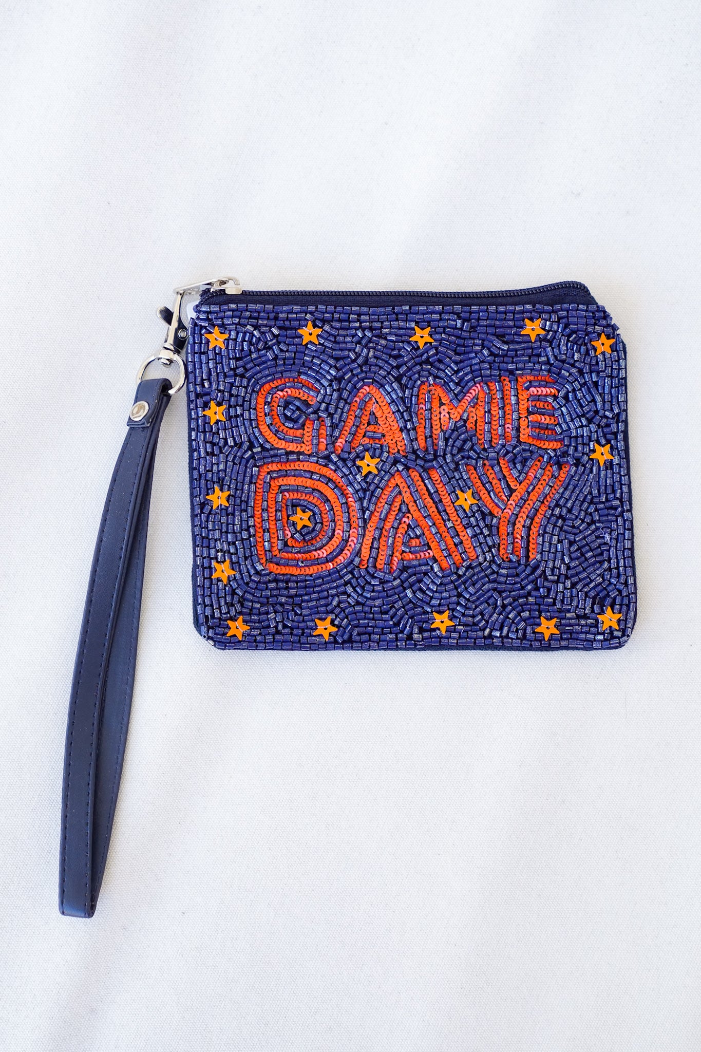 Seed Bead & Sequin "GAME DAY" Wristlet