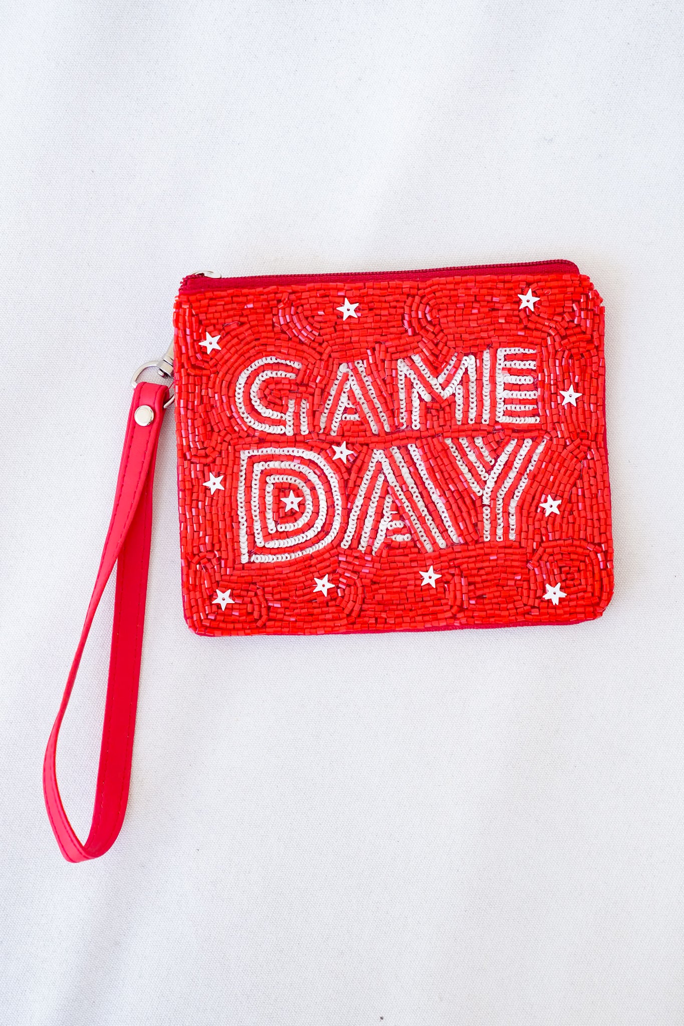 Seed Bead & Sequin "GAME DAY" Wristlet