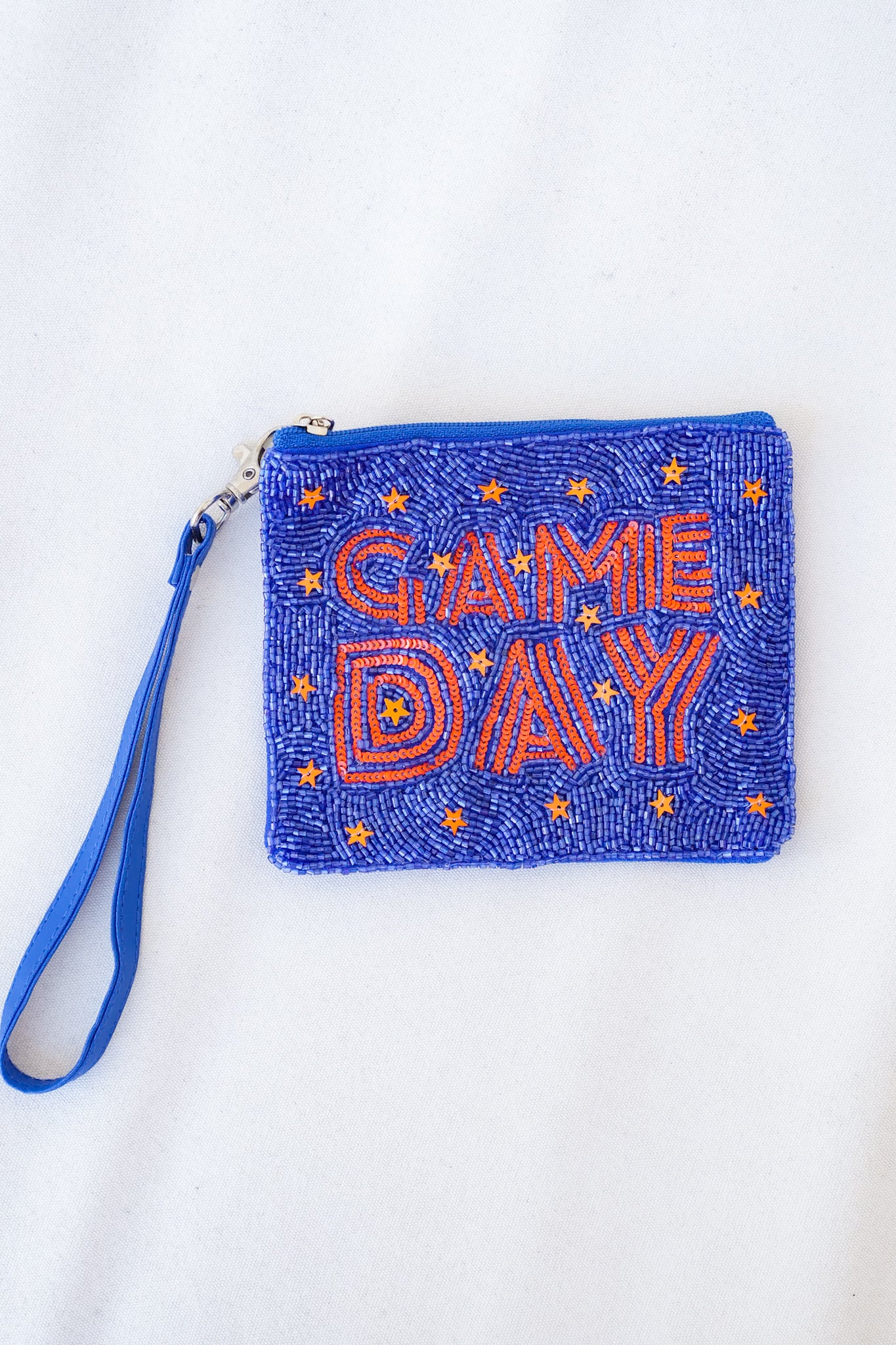 Seed Bead & Sequin "GAME DAY" Wristlet