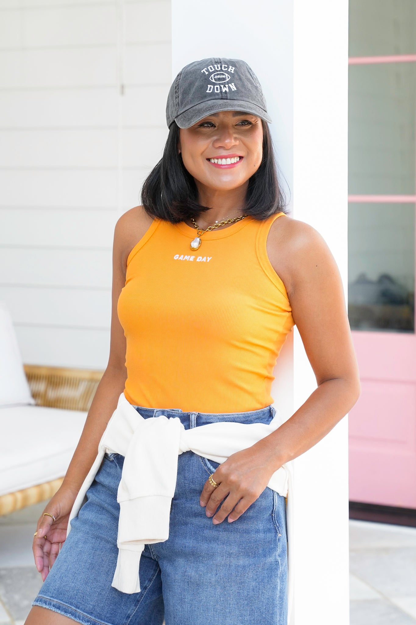 "Game Day" Embroidery Tank Top
